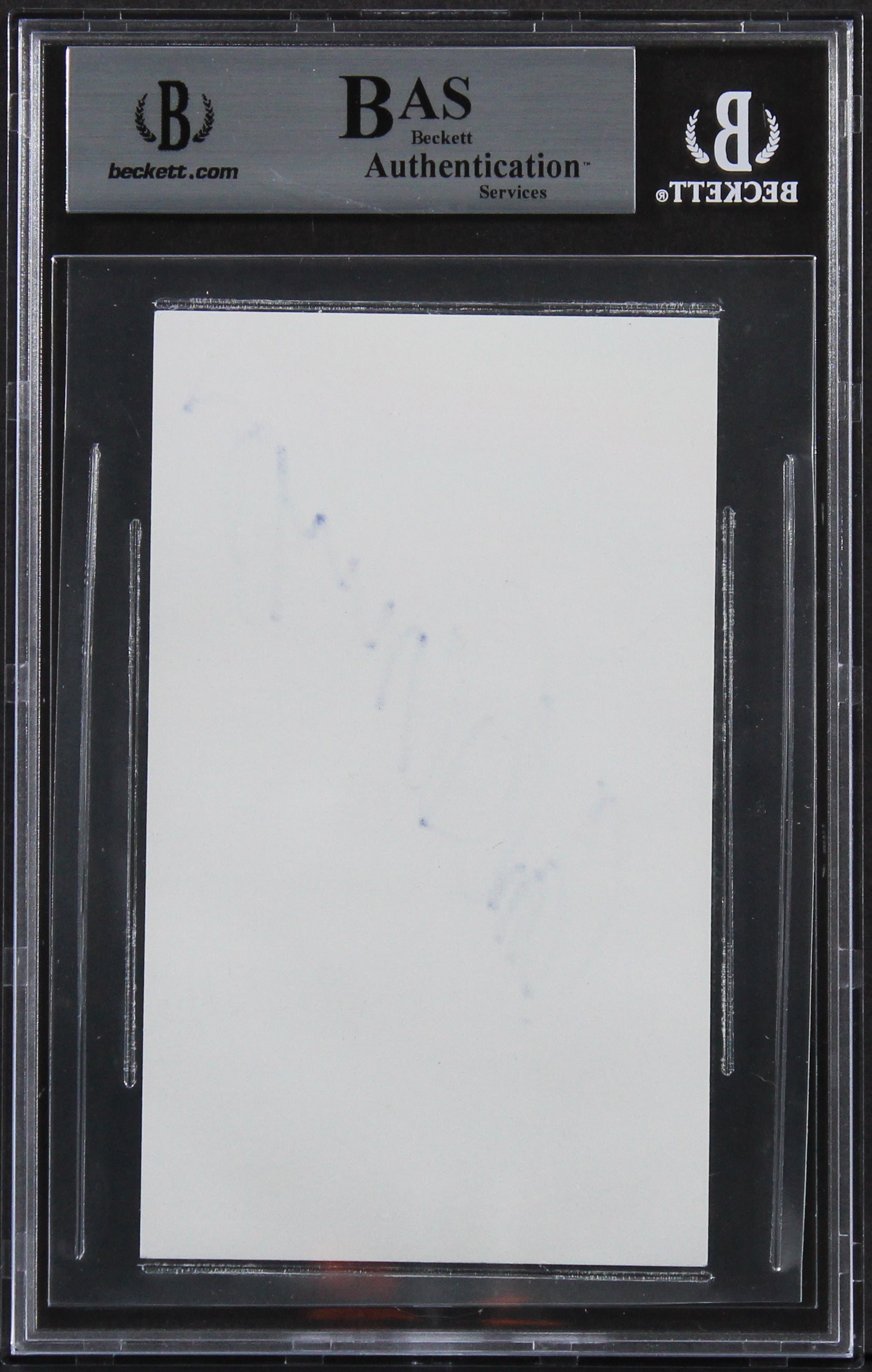 Arnold Schwarzenegger Terminator Authentic Signed 3x5 Index Card BAS Slabbed