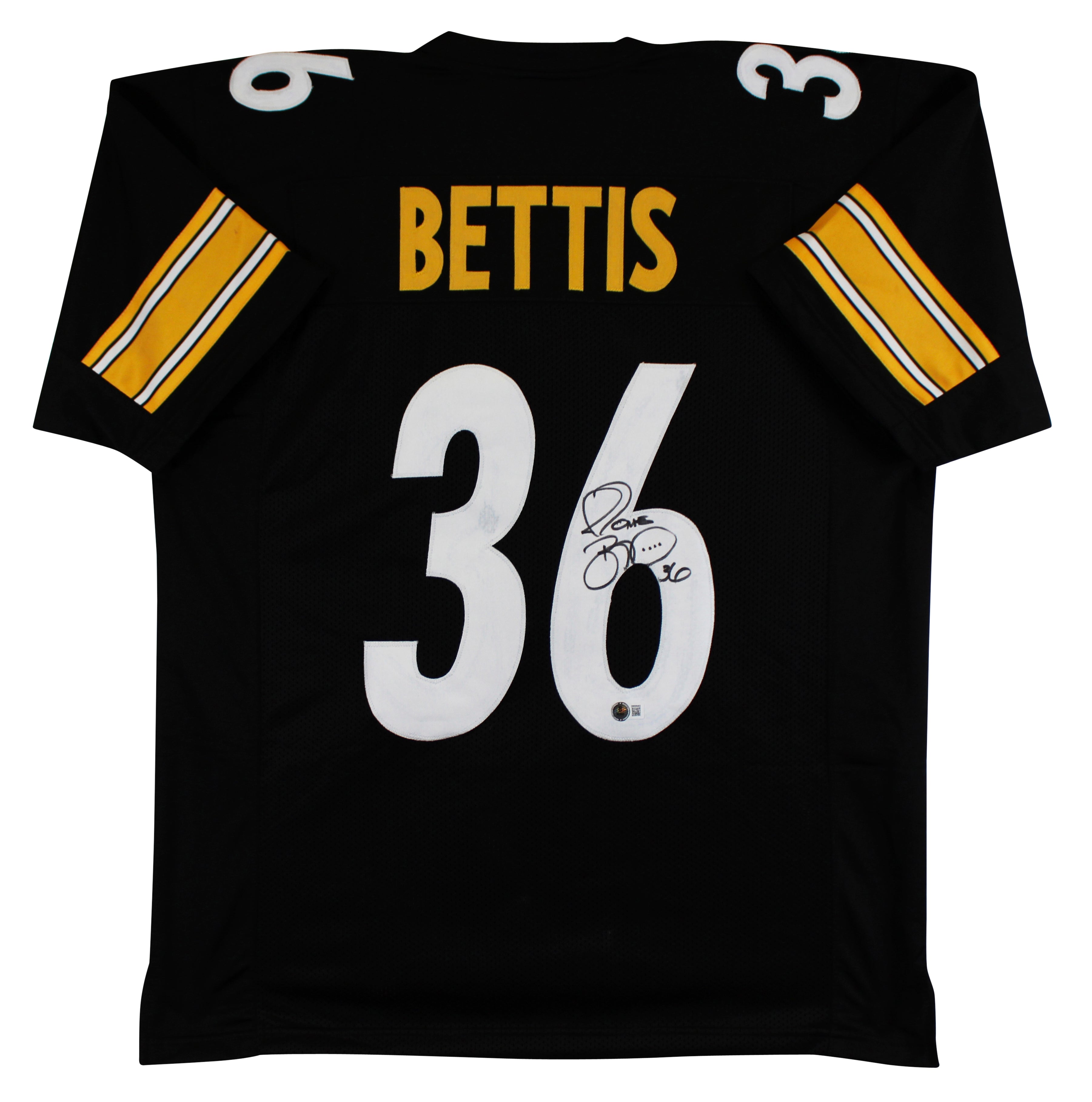 Jerome Bettis Authentic Signed Black Pro Style Jersey BAS Witnessed
