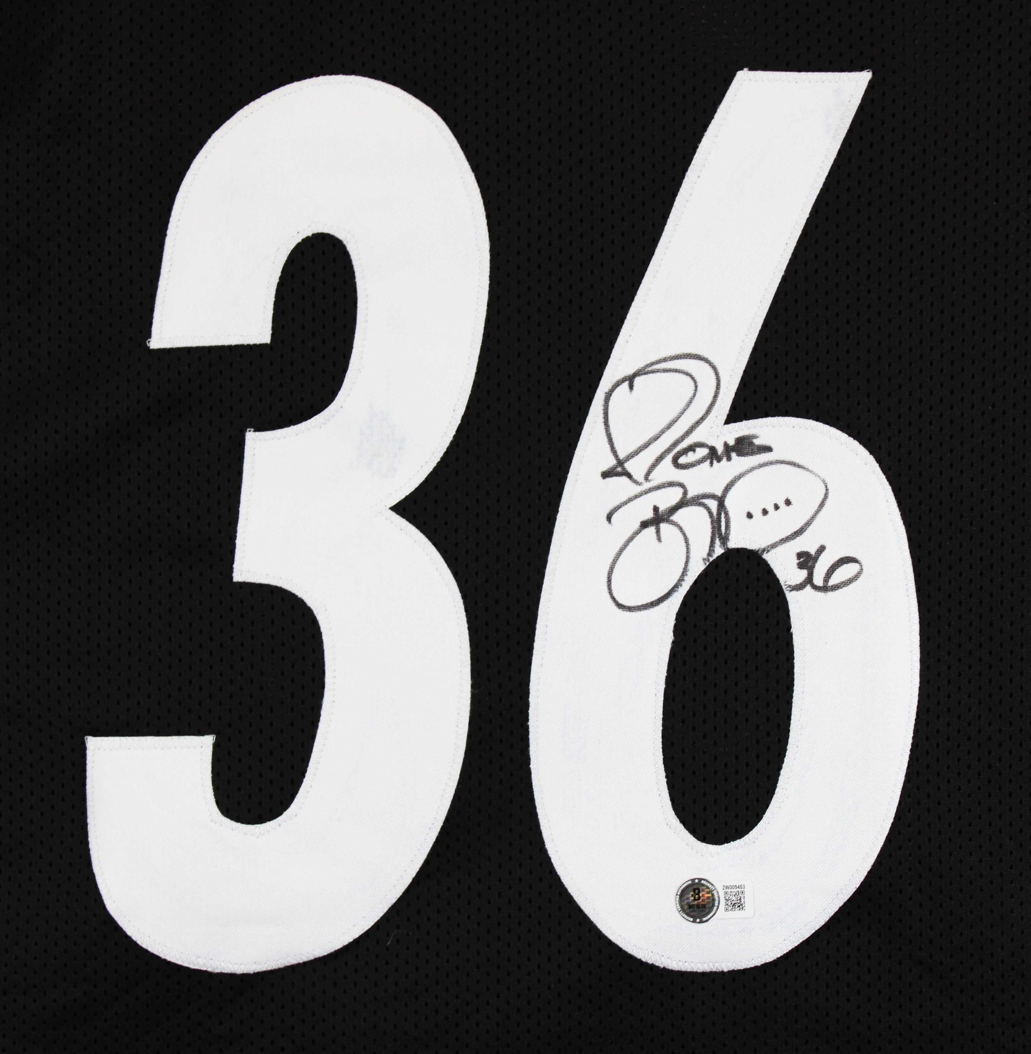Jerome Bettis Authentic Signed Black Pro Style Jersey BAS Witnessed