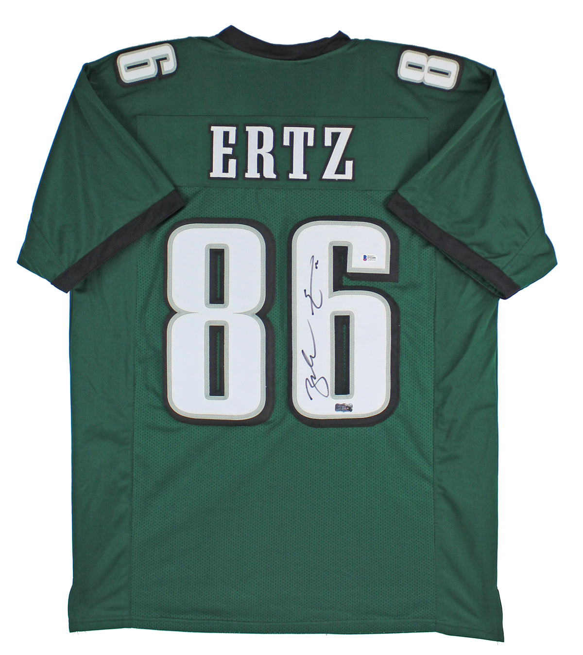 Eagles Zach Ertz Authentic Signed Green Jersey Autographed BAS