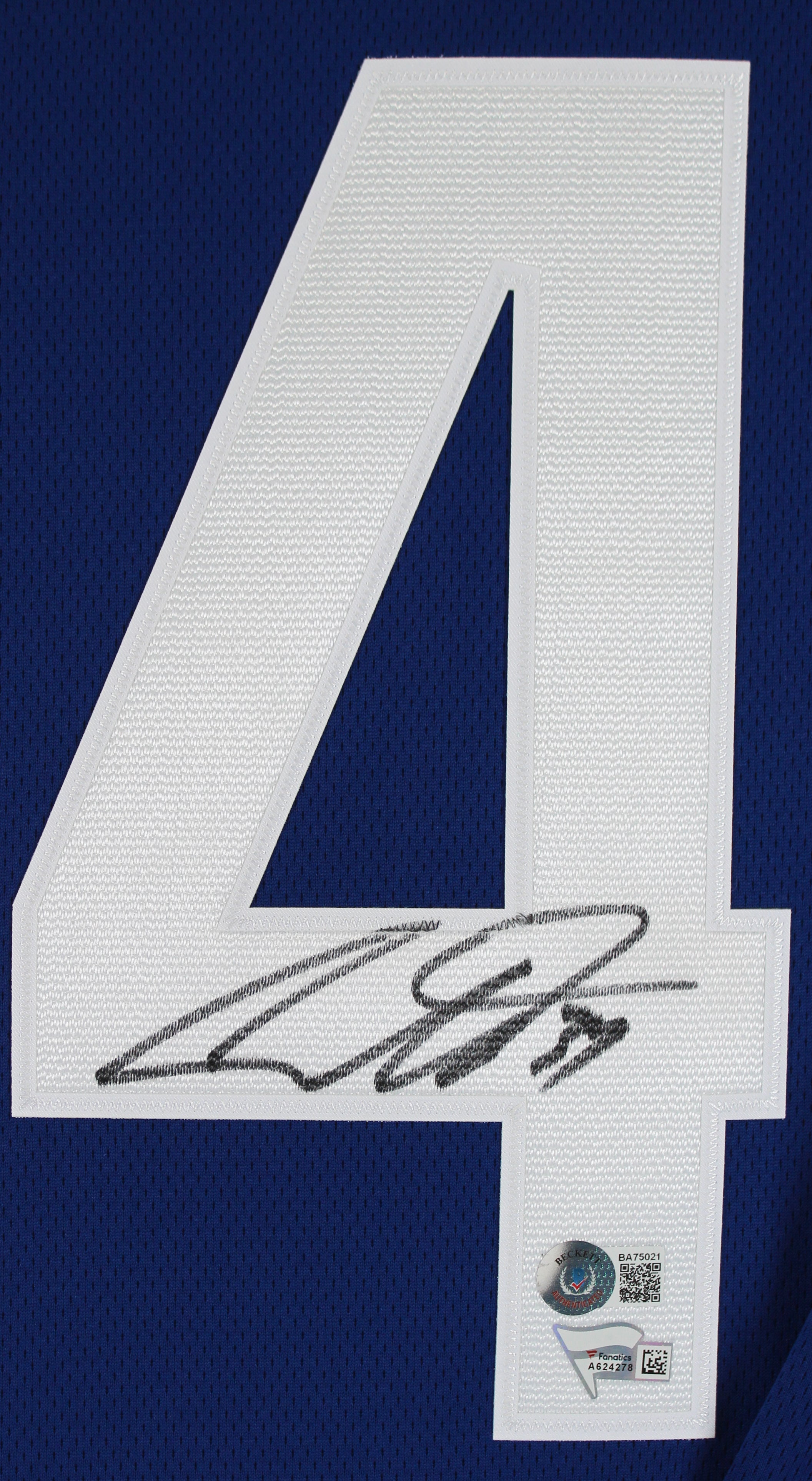 Maple Leafs Auston Matthews Signed Blue Fanatics Jersey Autographed BAS