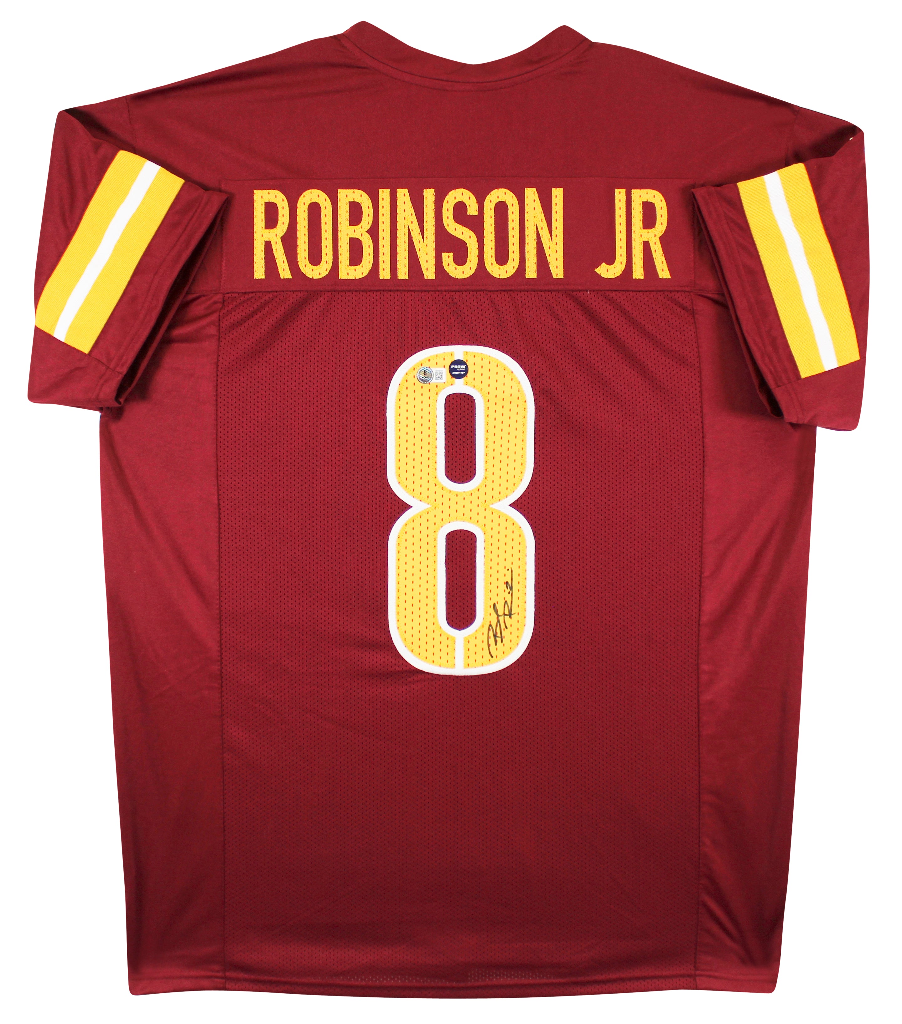 Brian Robinson Jr. Authentic Signed Maroon Pro Style Jersey BAS Witnessed