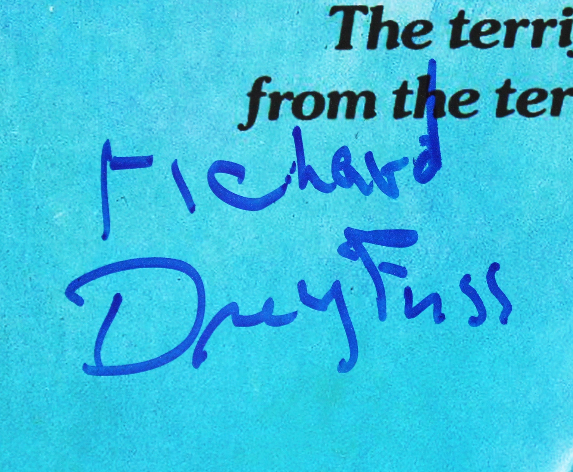Richard Dreyfuss Jaws Signed 12x18 Mini Movie Poster Photo BAS #BN62064