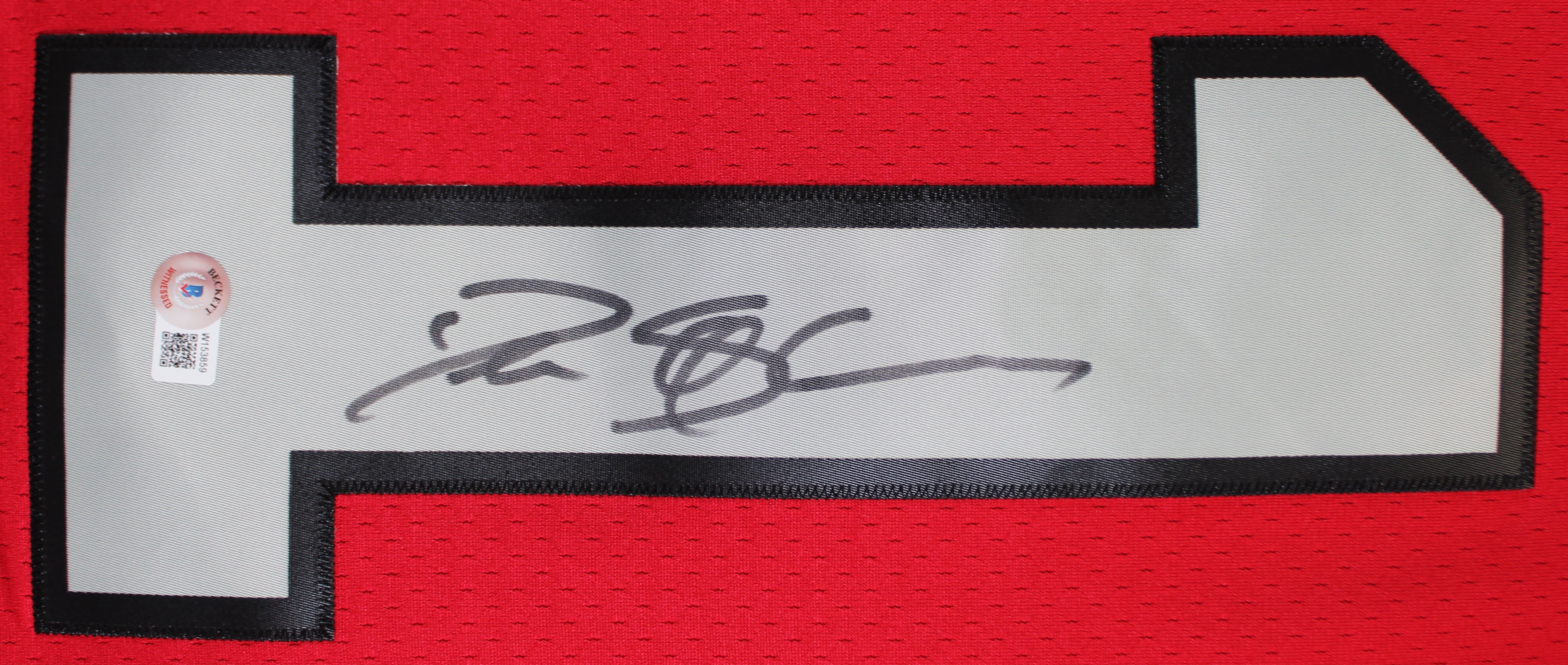 Falcons Deion Sanders Authentic Signed Red Mitchell & Ness Jersey BAS Witnessed