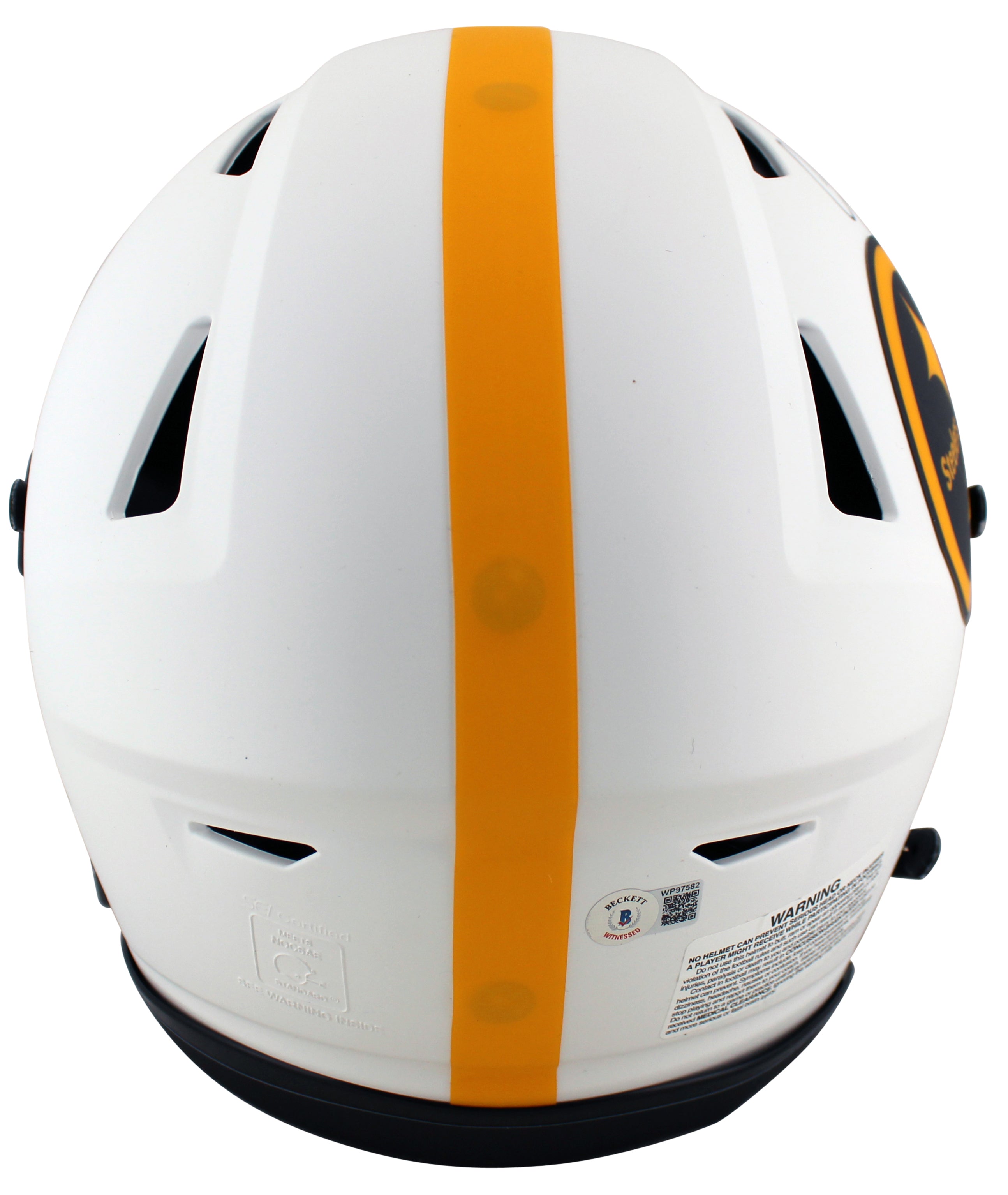 Steelers Chase Claypool Mapletron Signed Lunar Speed Flex Full Size Helmet BAS W