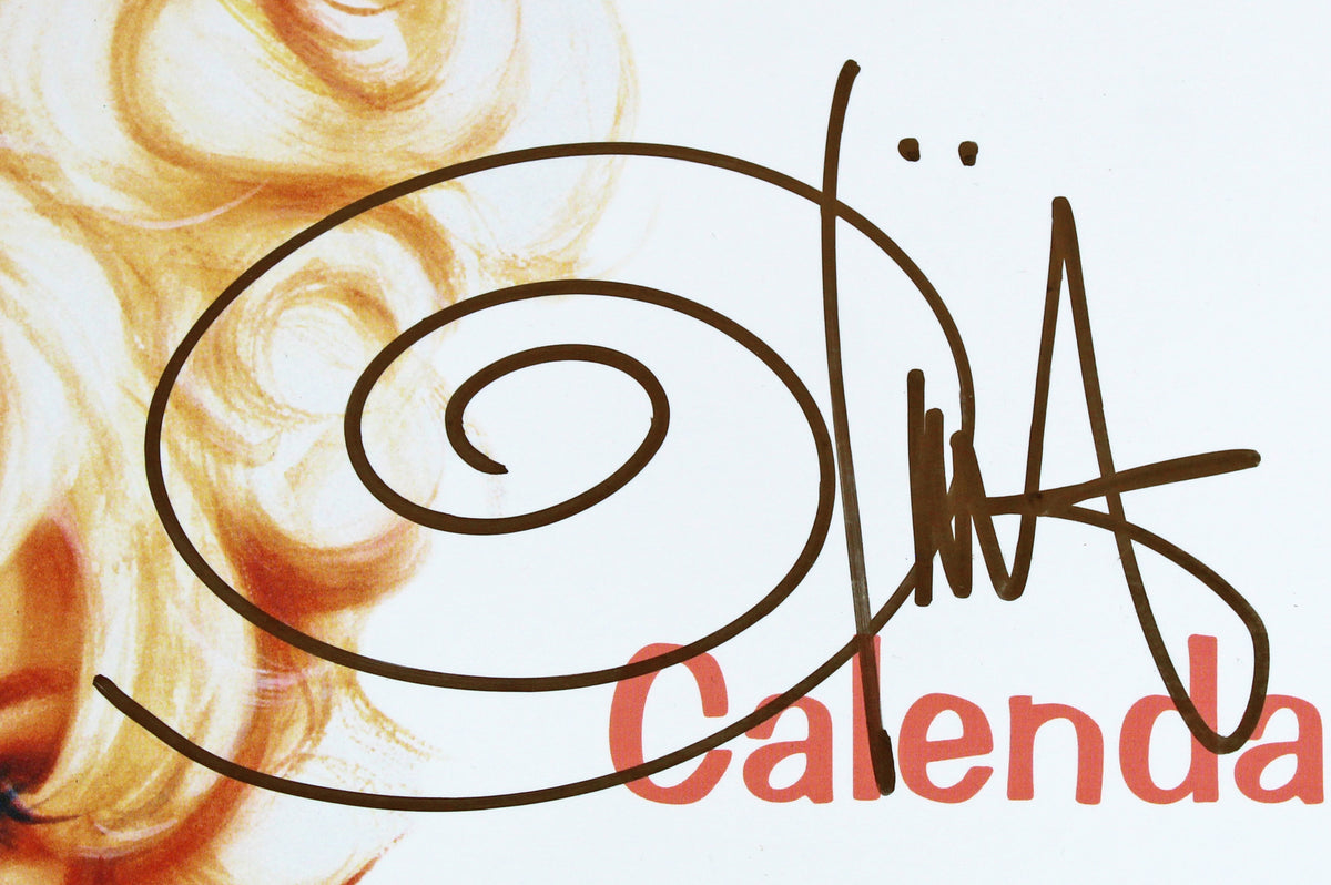 Olivia De Berardinis Authentic Signed 2007 Playboy Art Calendar BAS #BA74074