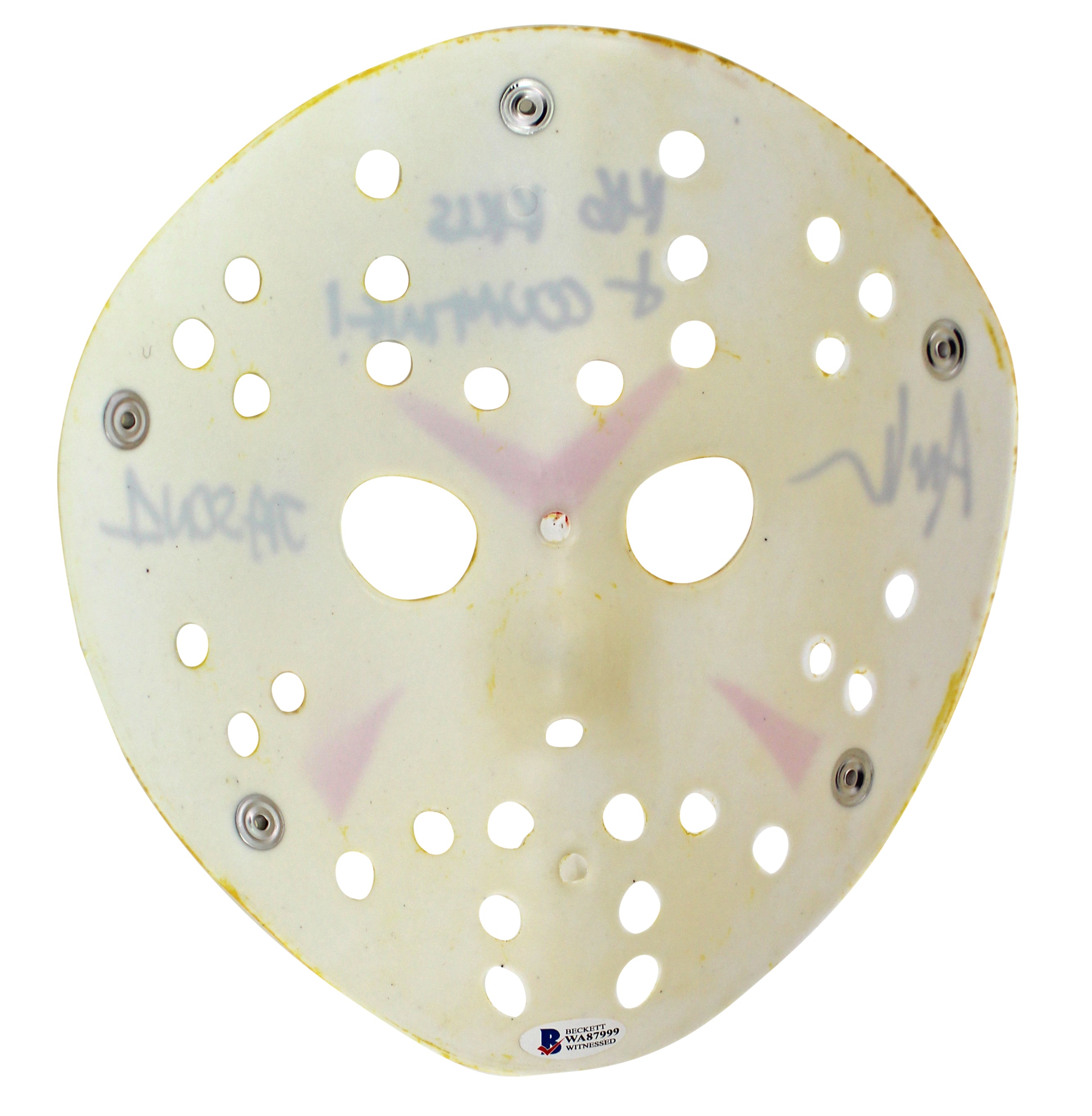 Ari Lehman Friday The 13th "146 Kills & Counting!" Signed Yellow Jason Mask BAS