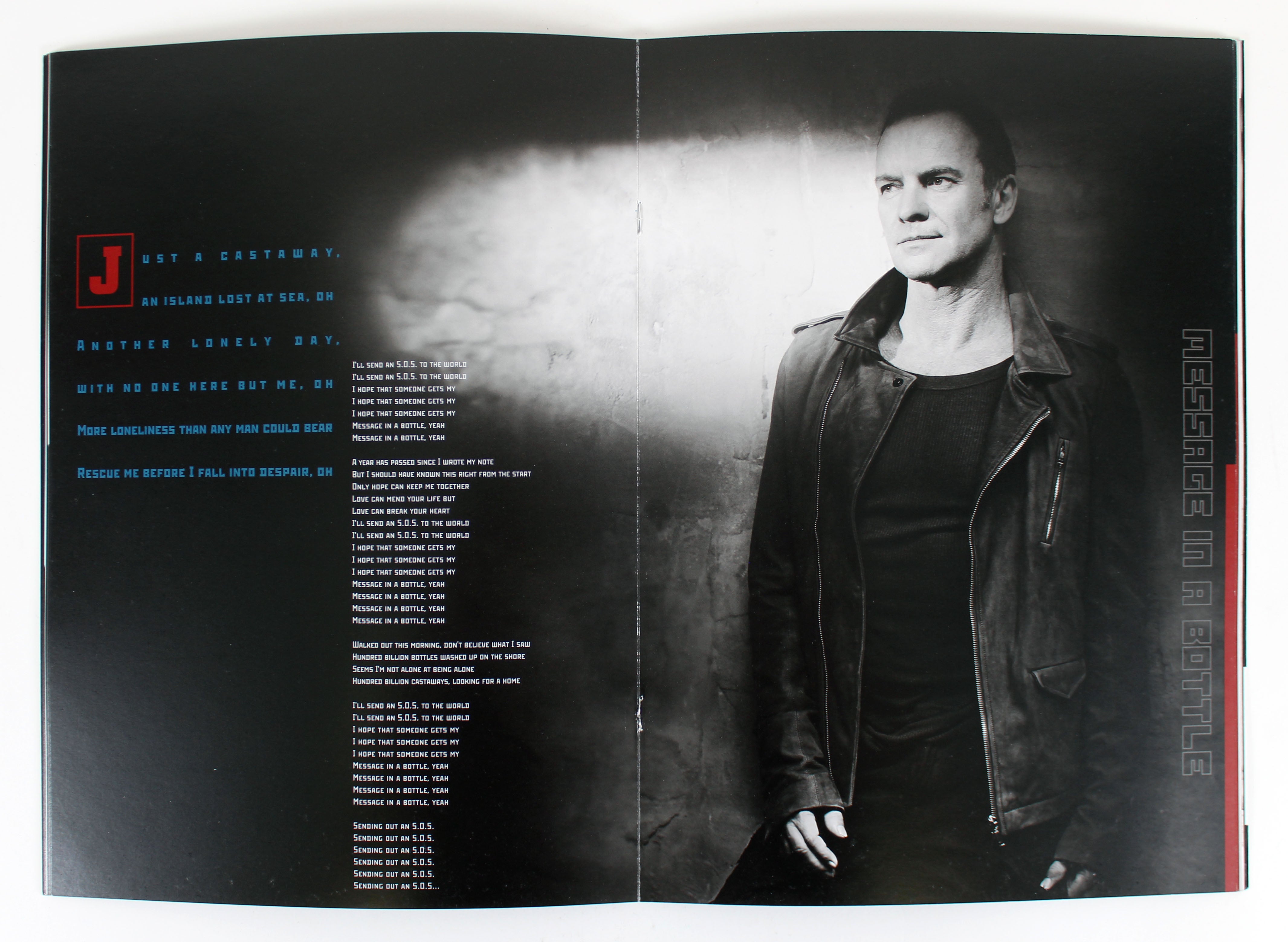 Sting Authentic Signed 2010 Symphonicity Concert Program BAS #BA74017