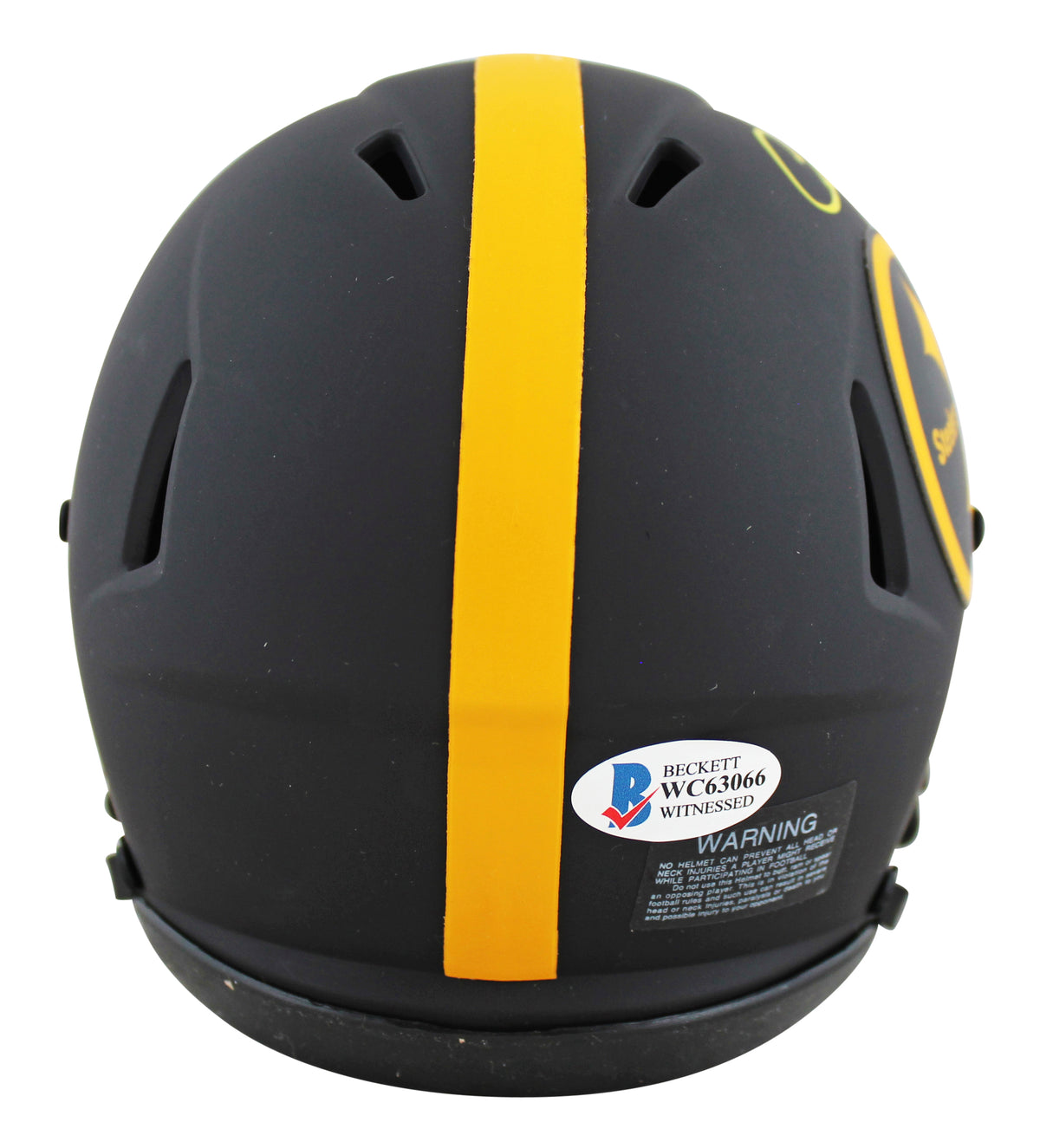 Steelers Chase Claypool Signed Eclipse Speed Mini Helmet BAS Witnessed #WC63066