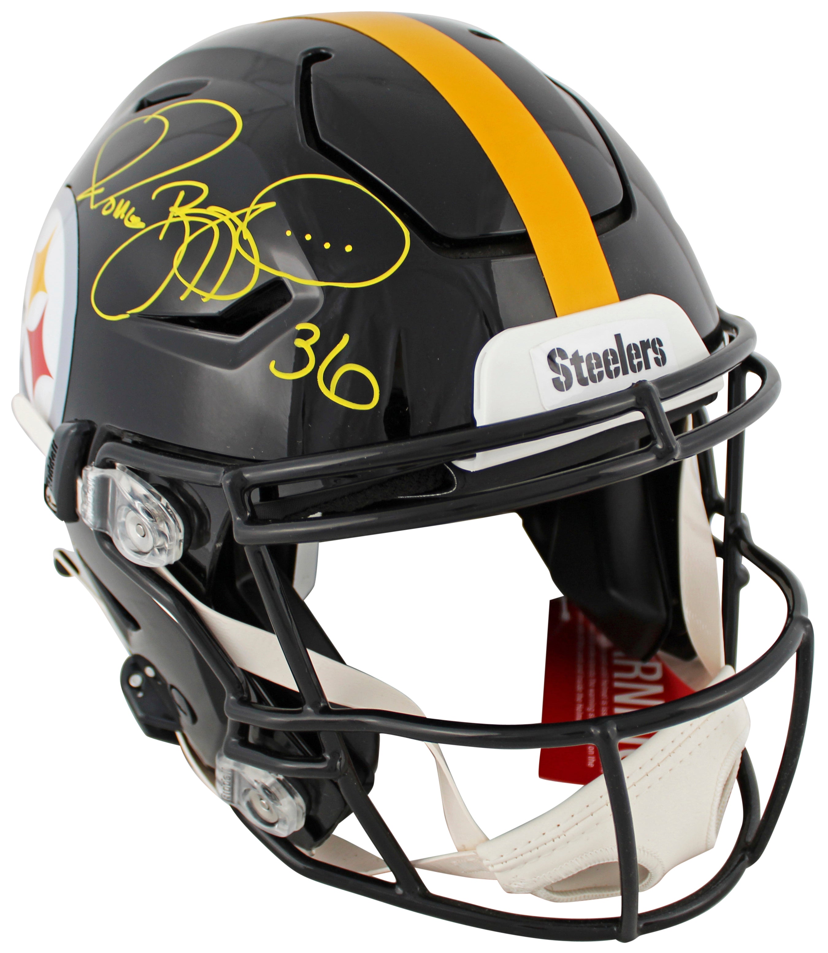 Steelers Jerome Bettis Signed Riddell Speed Flex Full Size Helmet BAS #WG30871