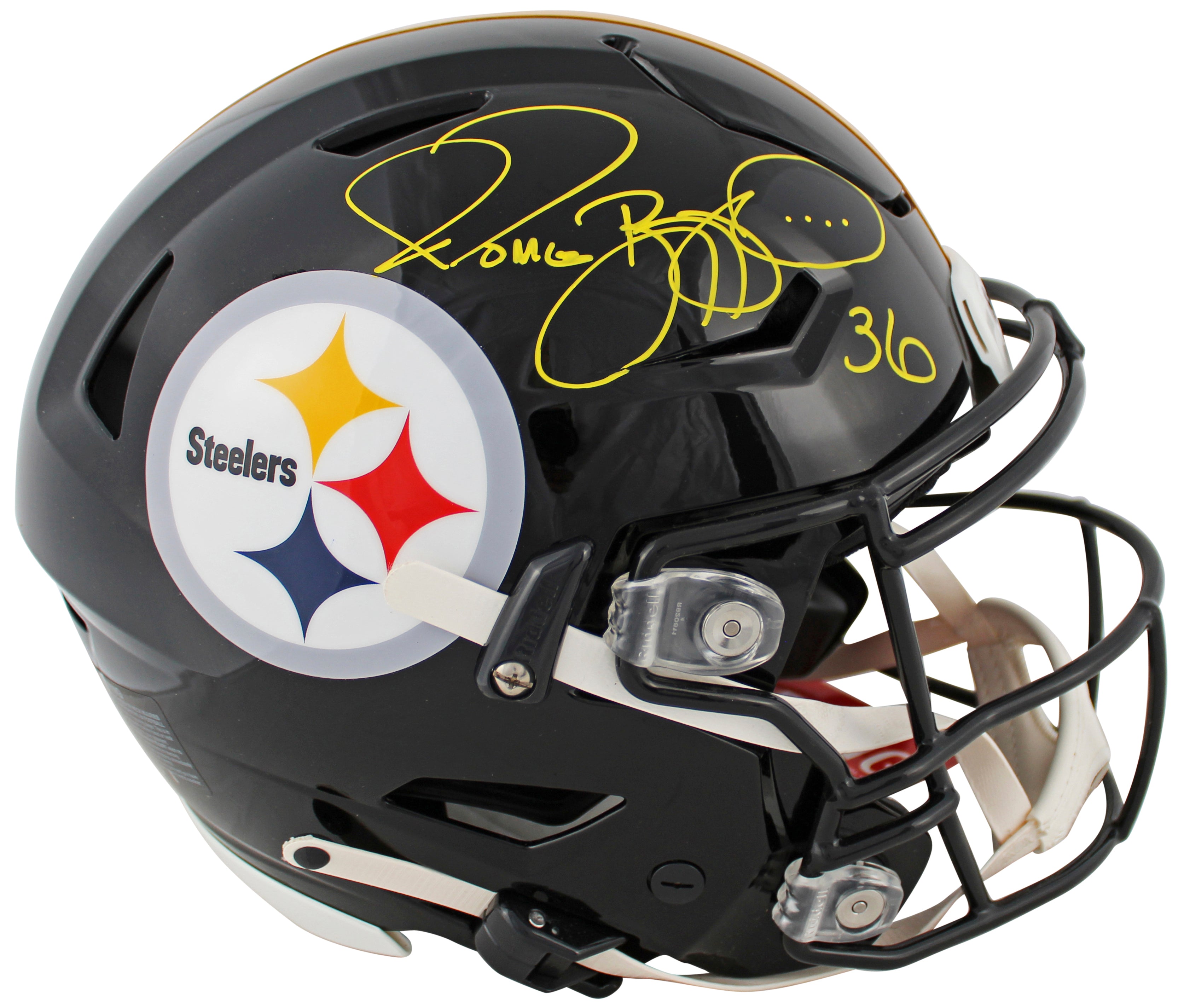 Steelers Jerome Bettis Signed Riddell Speed Flex Full Size Helmet BAS #WG30871