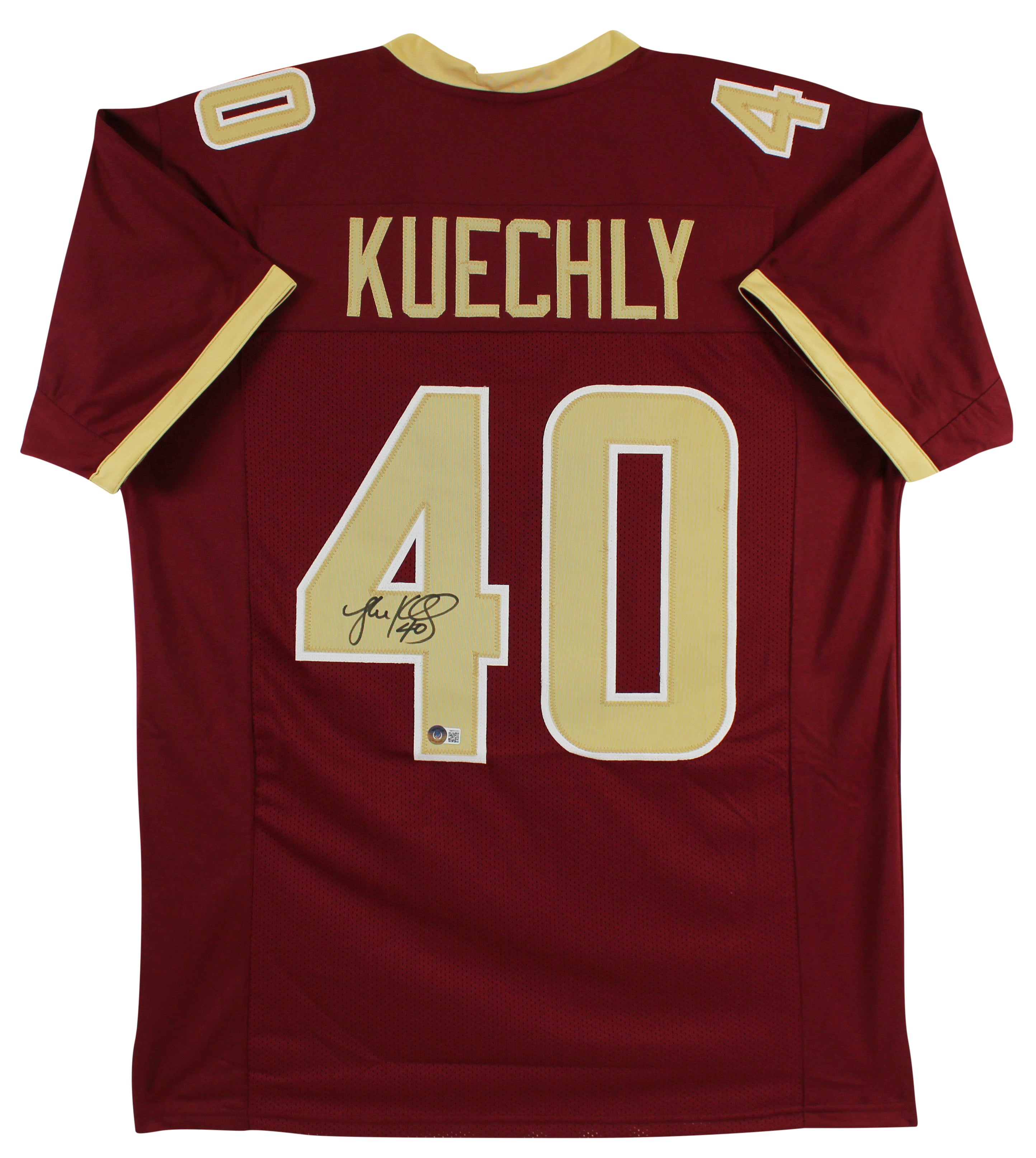 Boston College Luke Kuechly Authentic Signed Maroon Pro Style Jersey BAS Witness