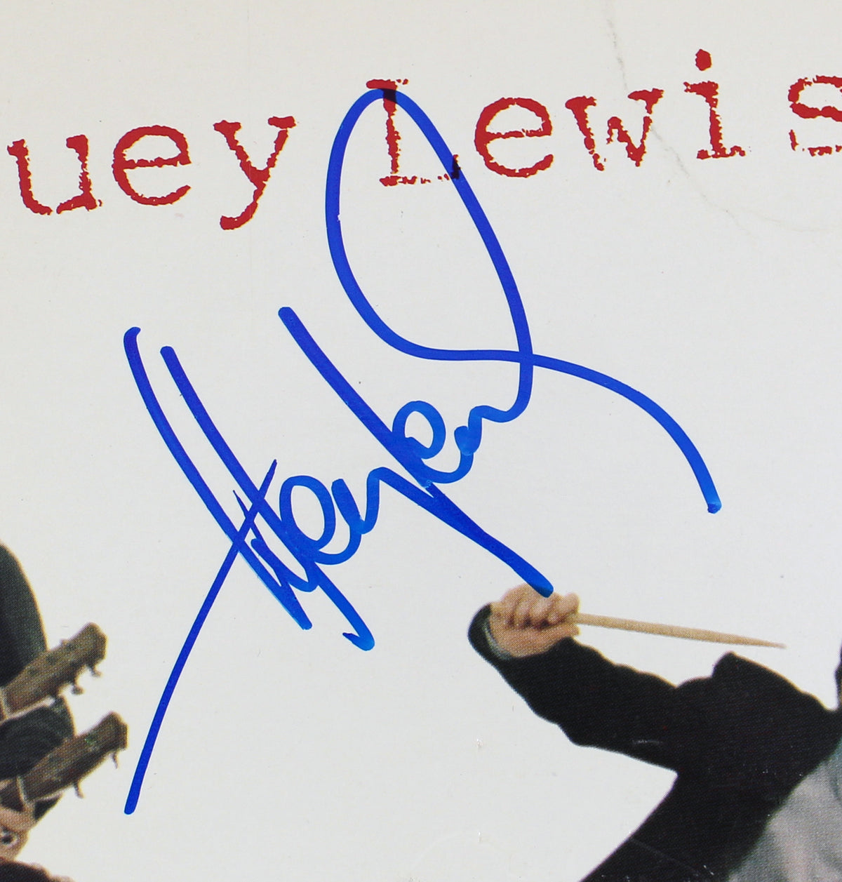 Huey Lewis Authentic Signed Huey Lewis And The News Album Cover BAS #BG83058
