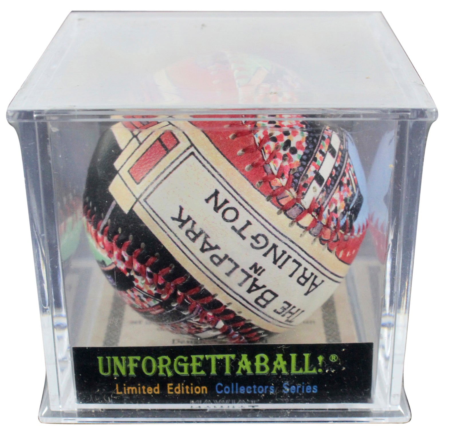 Rangers The Ballpark In Arlington Printed Unforgetaball! Un-signed