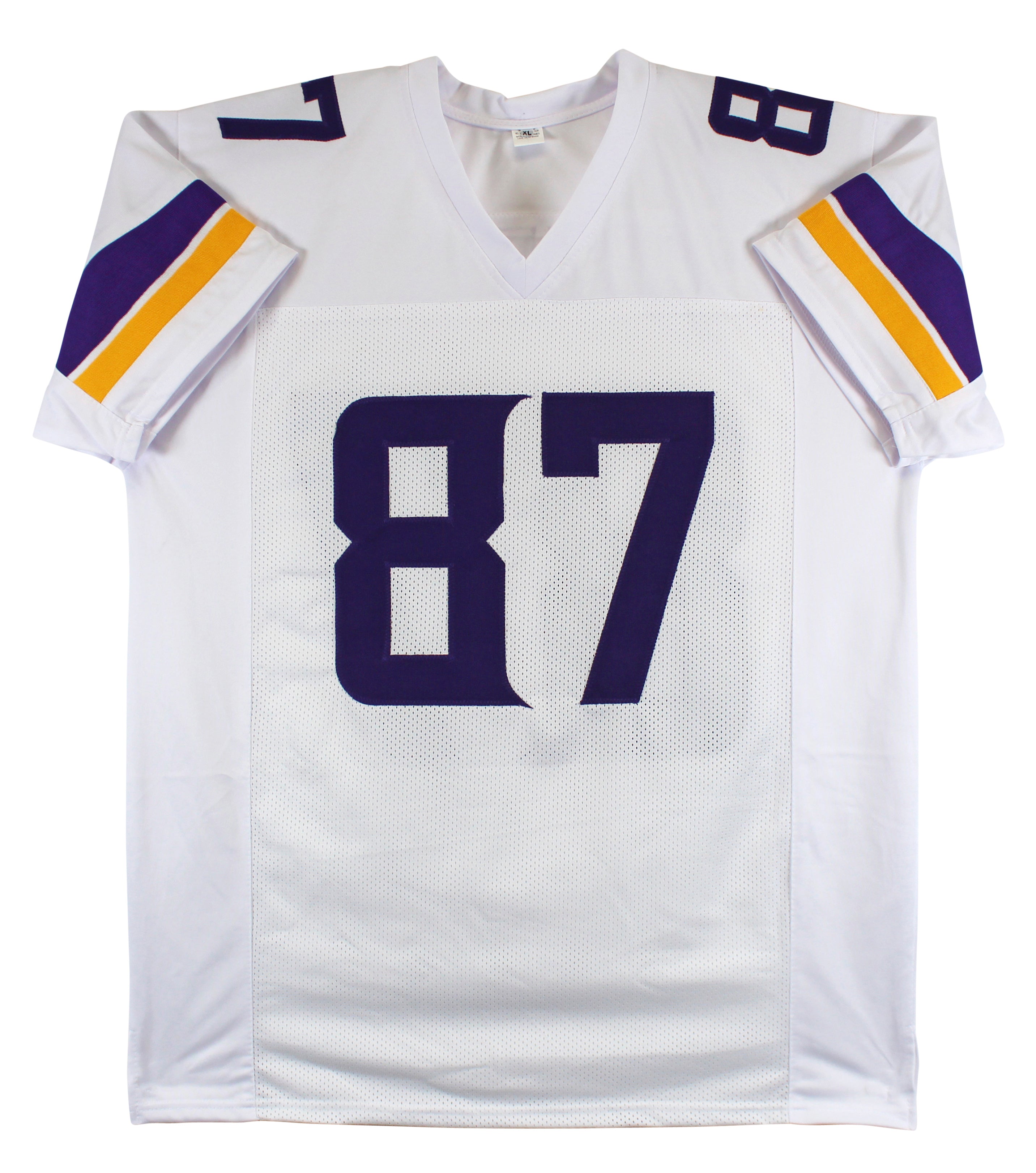 T.J. Hockenson Authentic Signed White Pro Style Jersey Autographed BAS Witnessed