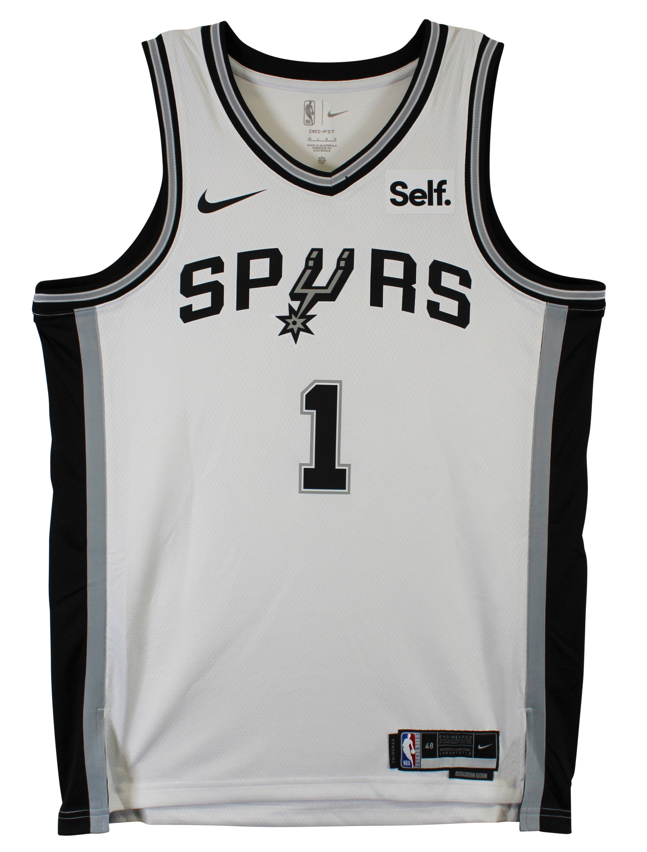 Spurs Victor Wembanyama Signed White Nike Association Edition Jersey Fanatics