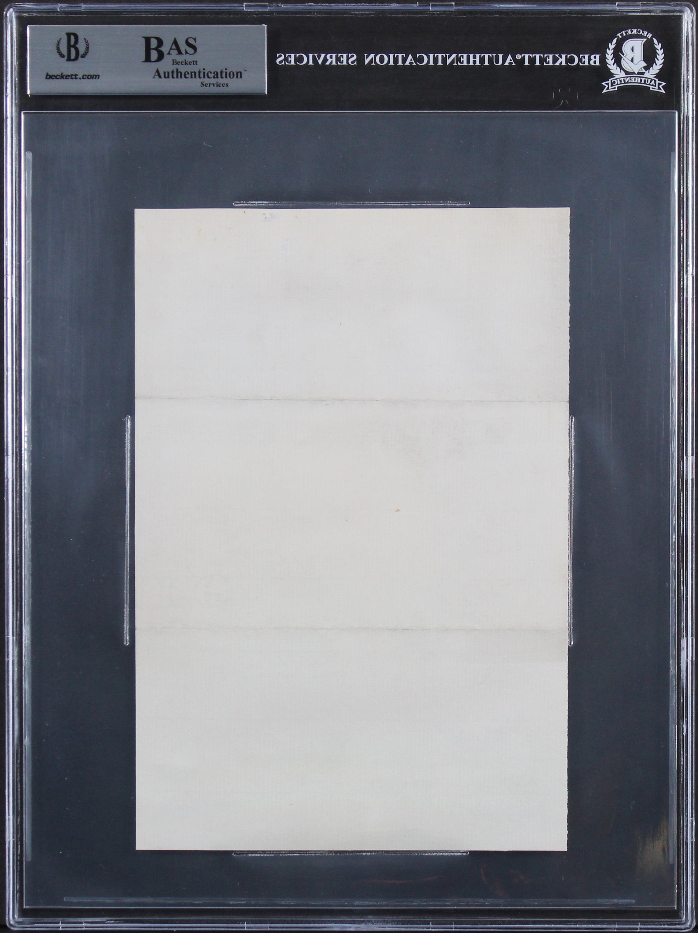 Rutherford B. Hayes Authentic Signed 5.5x8.25 Hand Written Letter BAS Slabbed