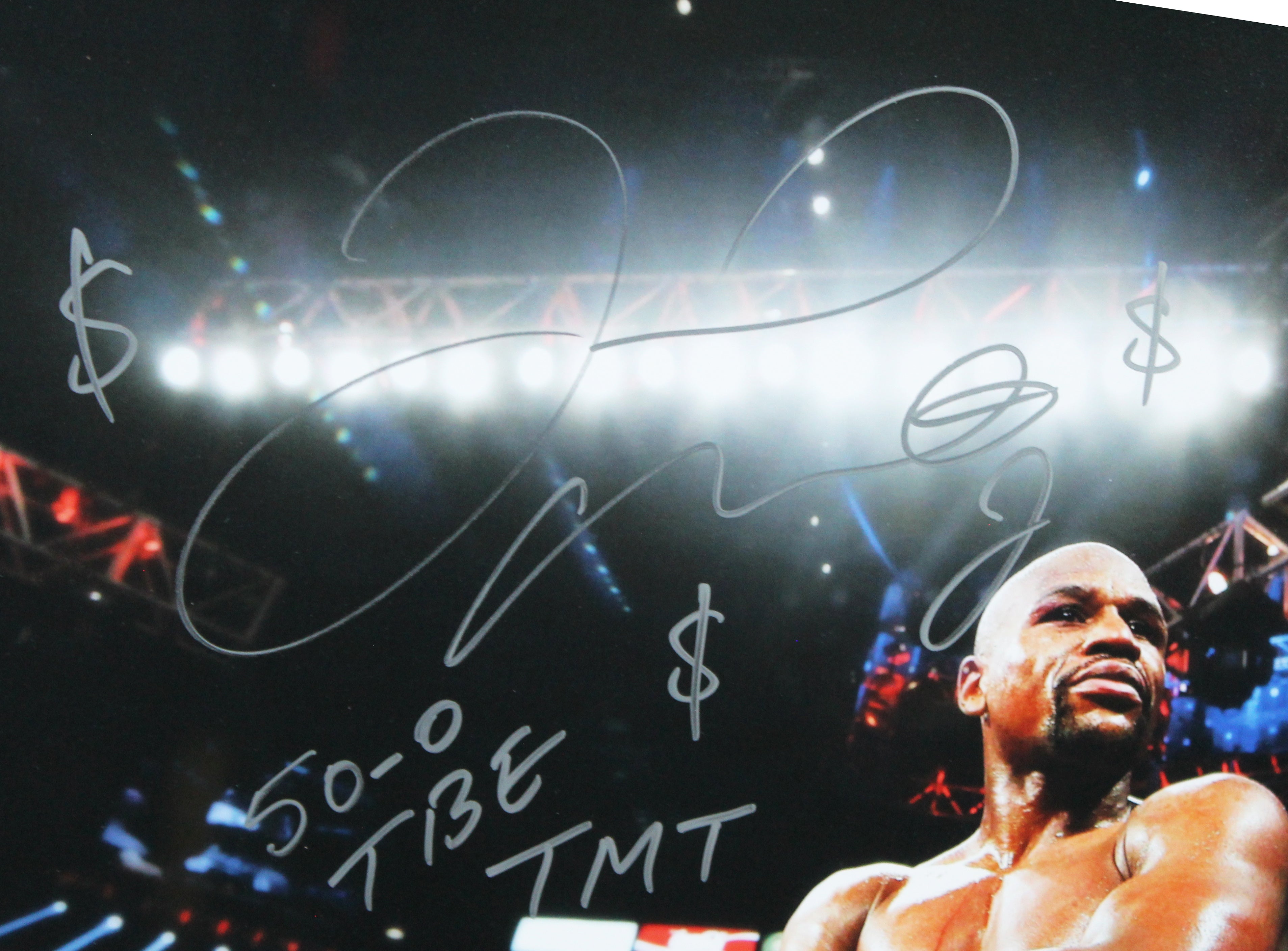 Floyd Mayweather "50-0 TBE TMT" Authentic Signed 16x20 Framed Photo BAS #BN06319