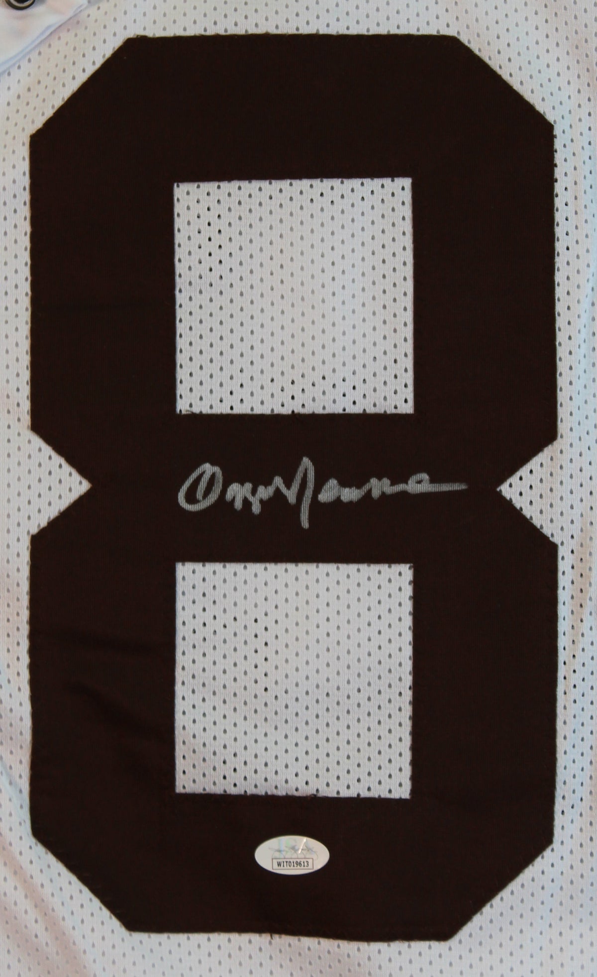 Ozzie Newsome Authentic Signed White Pro Style Jersey Autographed JSA Witness