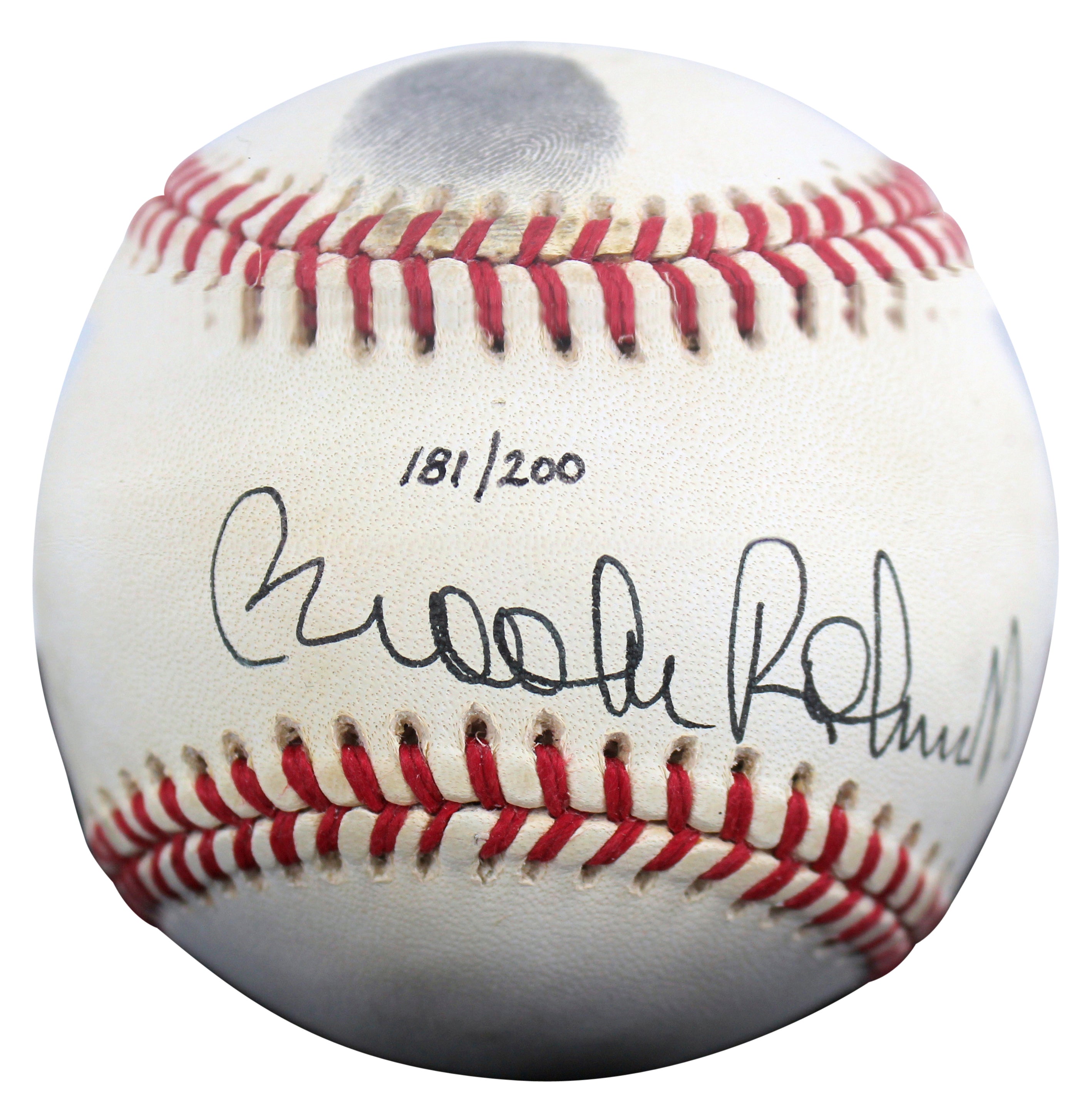 ** HOLIDAY DOORBUSTER ** Orioles Brooks Robinson Signed Thumbprint Baseball LE #'d/200 w Display Case BAS