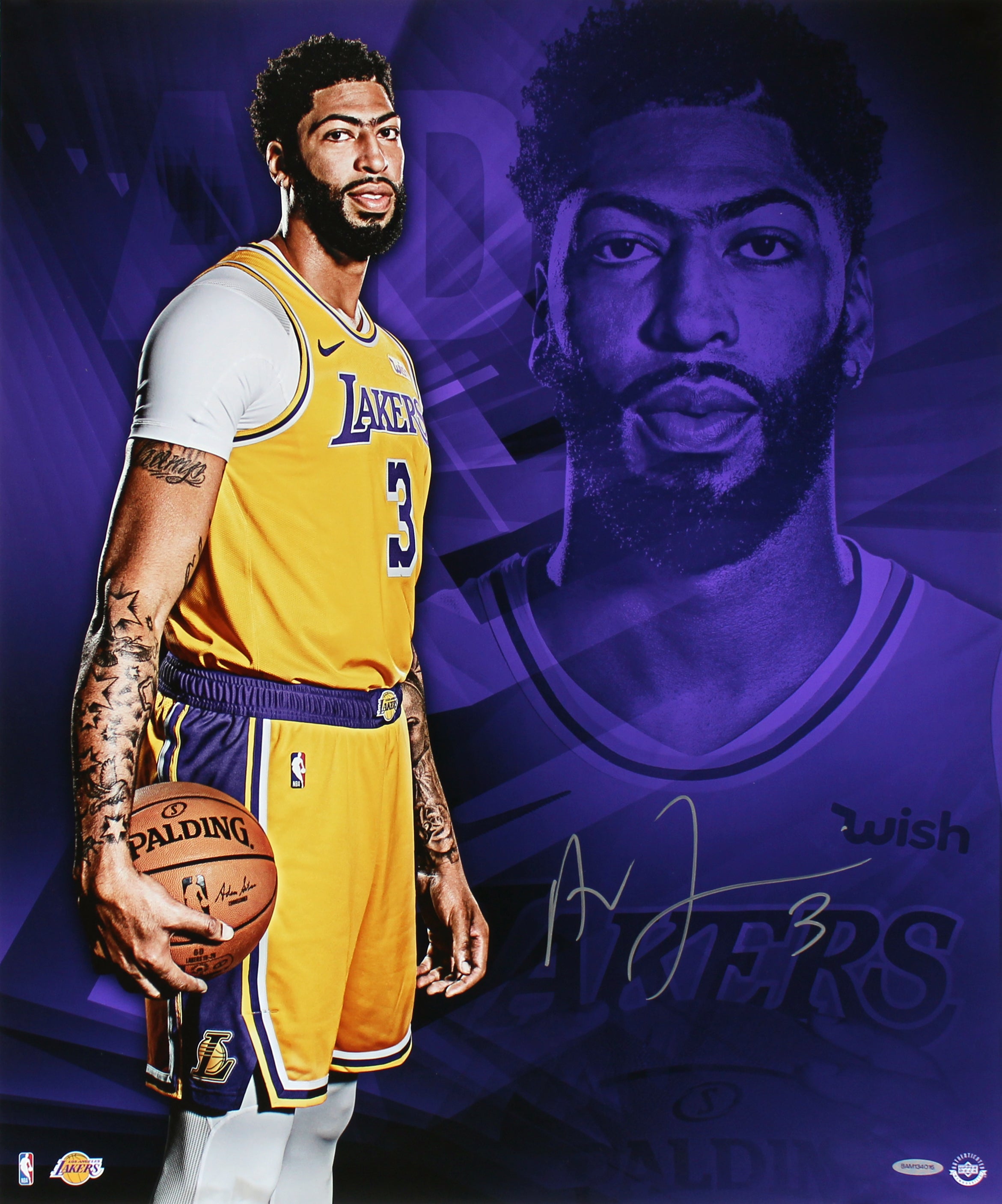 Lakers Anthony Davis Authentic Signed 20x24 So It Begins Photo UDA #BAM134016