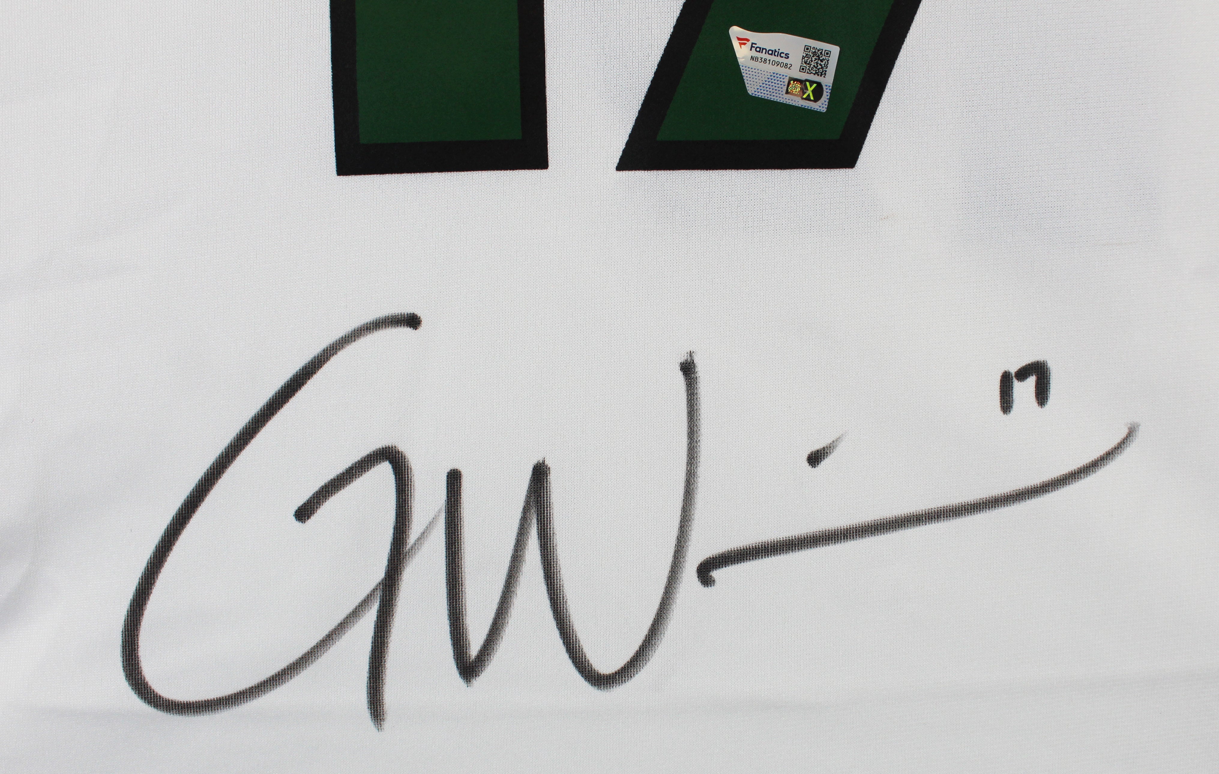 Jets Garrett Wilson Authentic Signed White Nike Game Jersey Autographed Fanatics