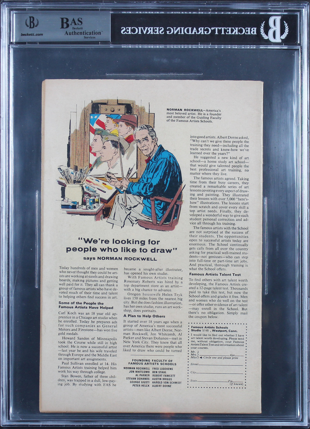Marvel Stan Lee Authentic Signed The Amazing Spider-Man #42 Comic BAS Slabbed