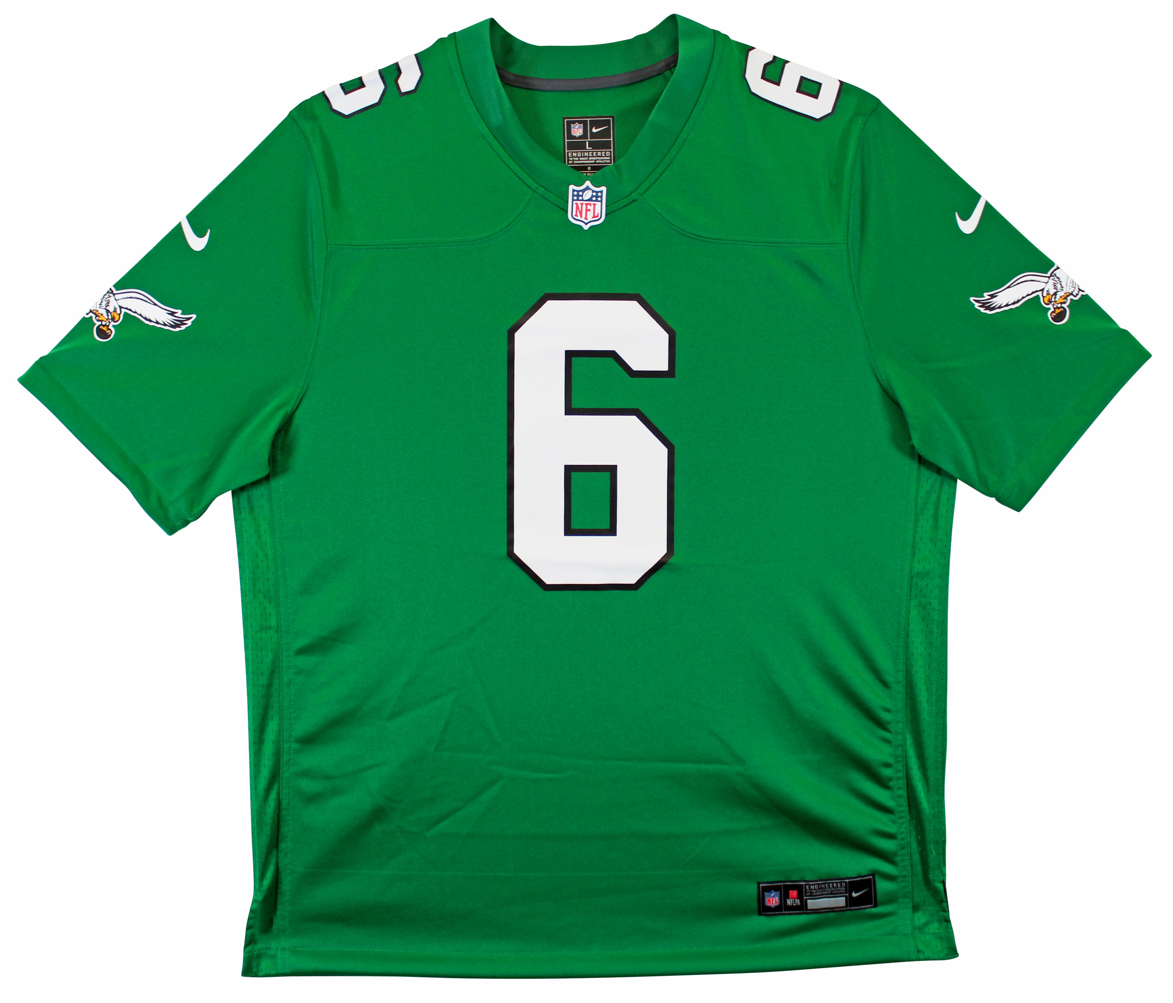 Eagles DeVonta Smith Authentic Signed Kelly Green Nike Game Jersey Fanatics