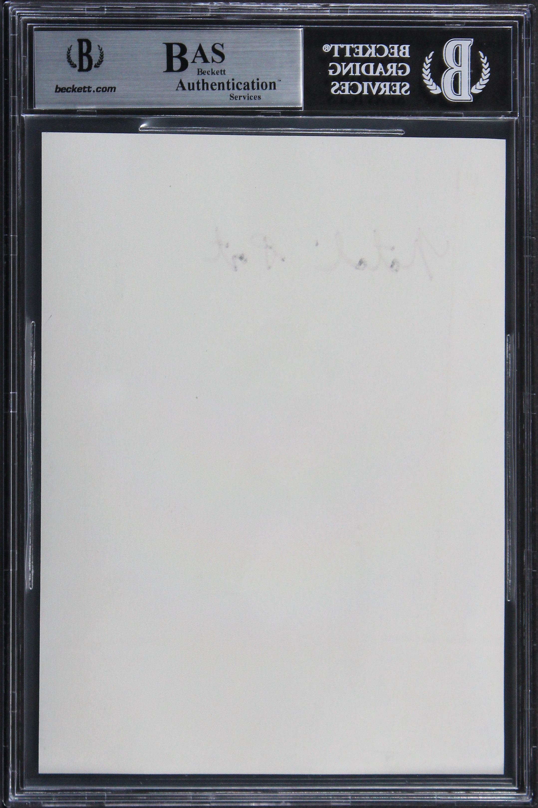 Natalie Portman Star Wars The Phantom Menace Signed 5.25x7.25 Print BAS Slabbed