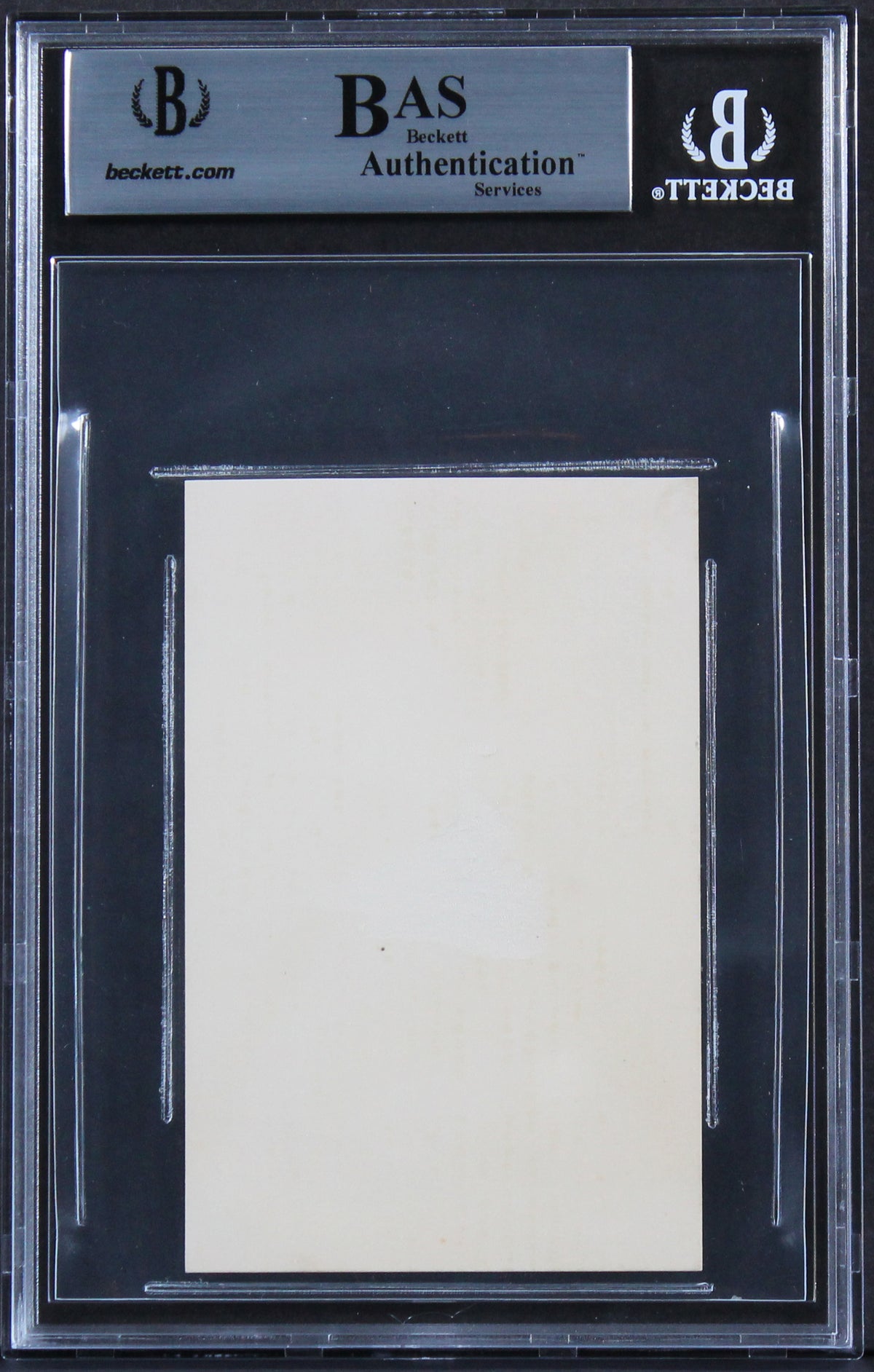 Grover Cleveland Authentic Signed 2.65x4.25 White House Card BAS Slabbed
