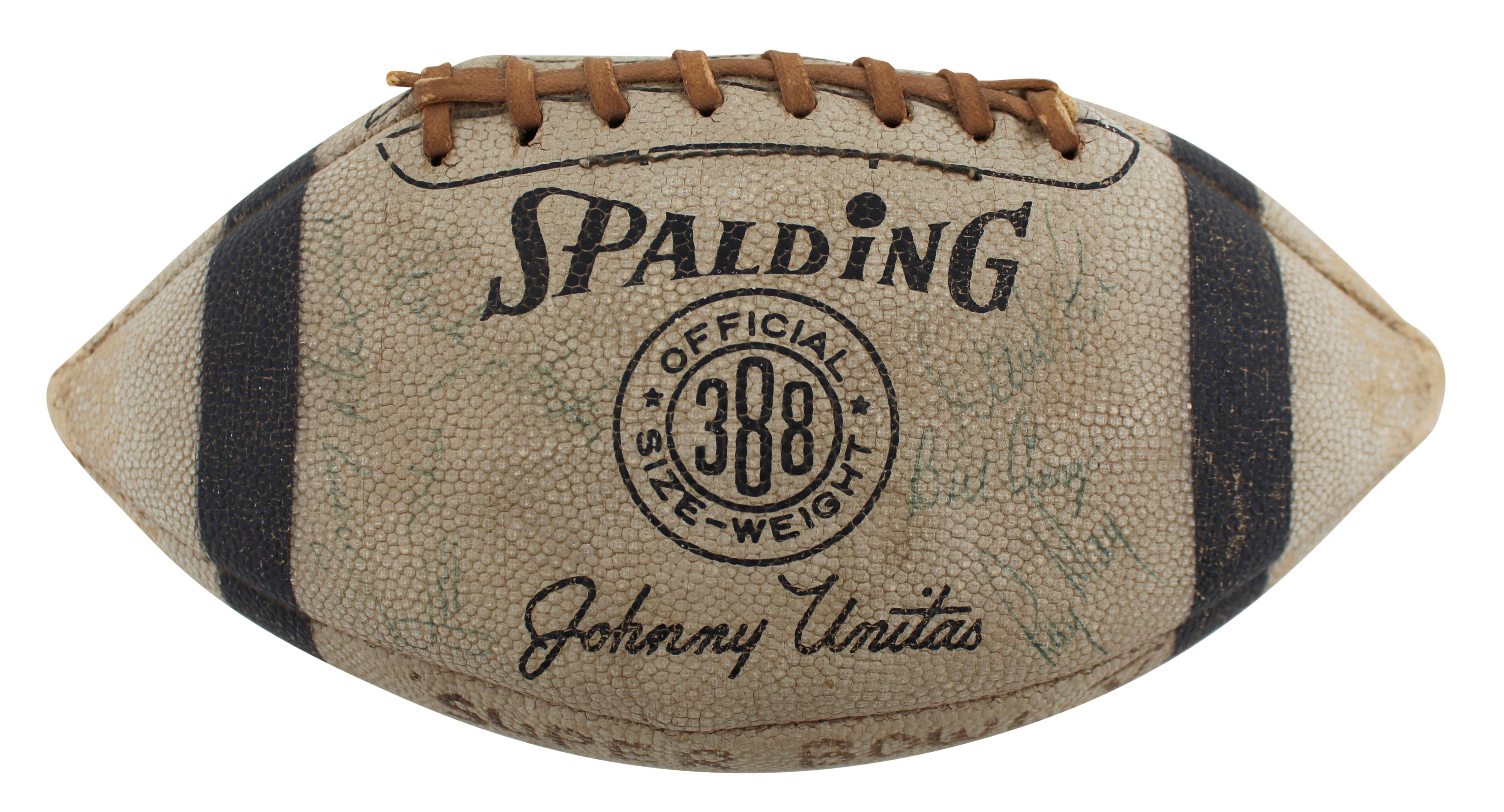 1970 Colts (32) Johnny Unitas, Bubba Smith Signed Nfl Football BAS #AA03813