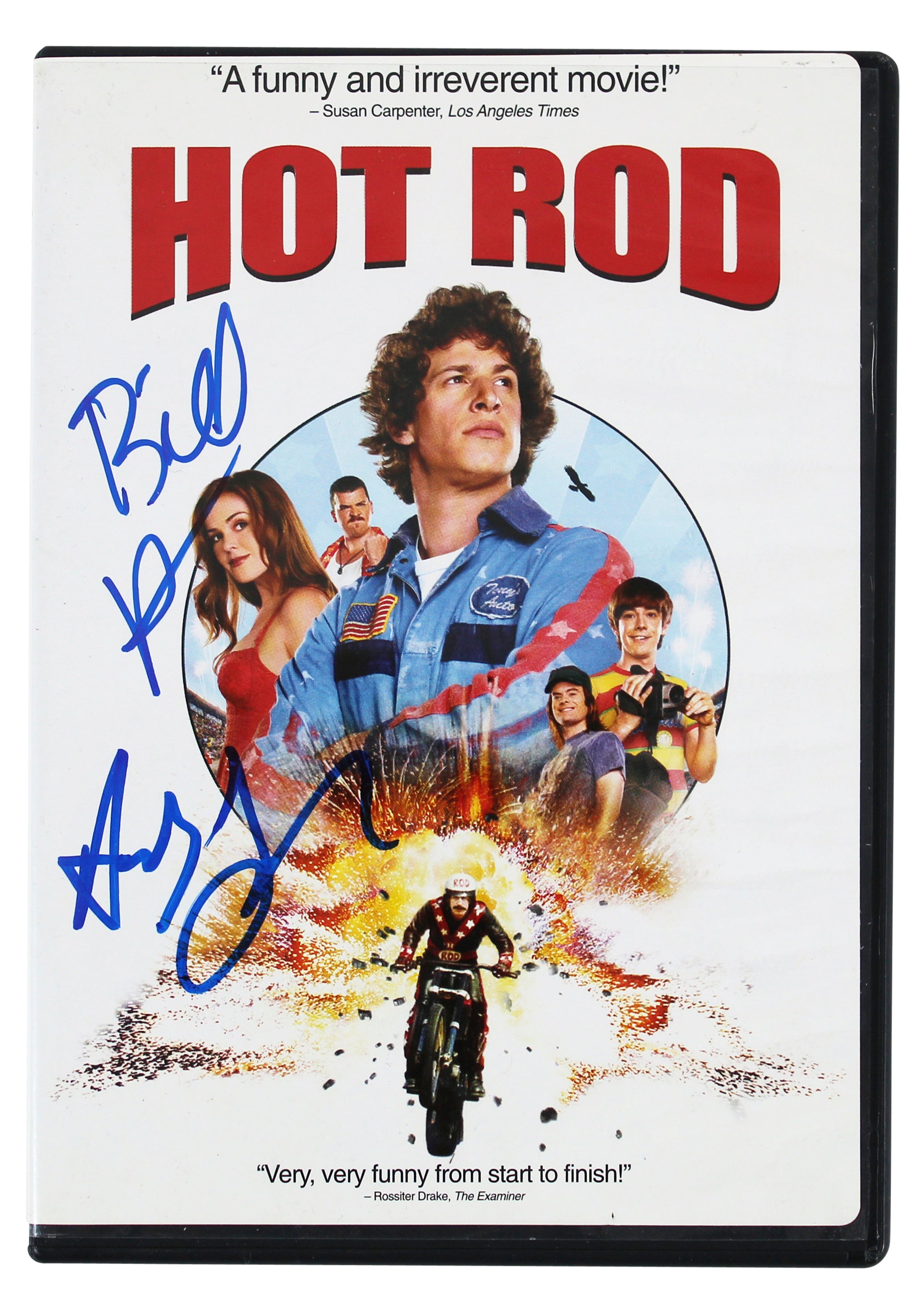 Andy Samberg & Bill Hader Signed Hot Rod DVD Cover Autographed BAS #BG79128