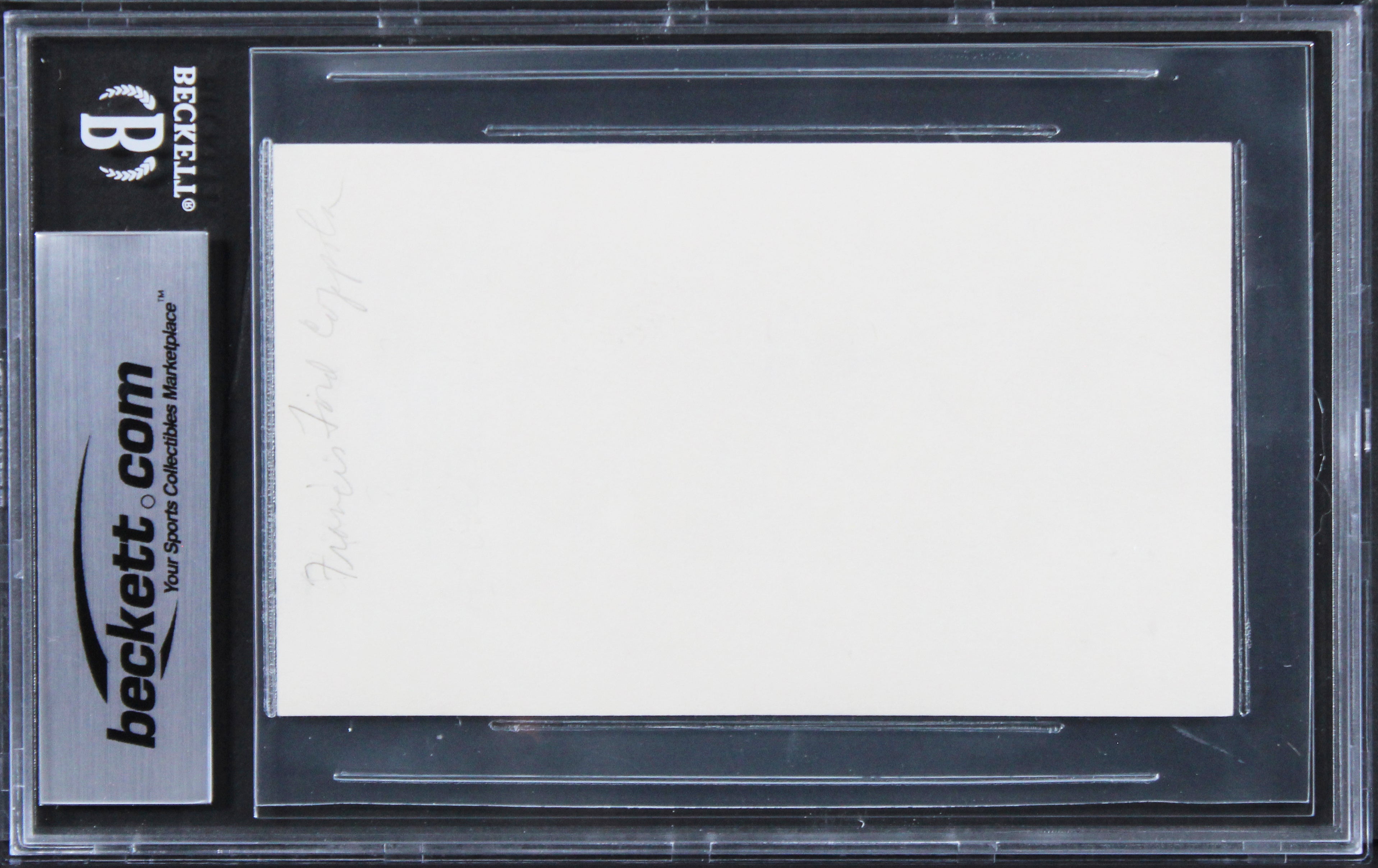 Francis Ford Coppola The Godfather Authentic Signed 3x5 Index Card BAS Slabbed 2
