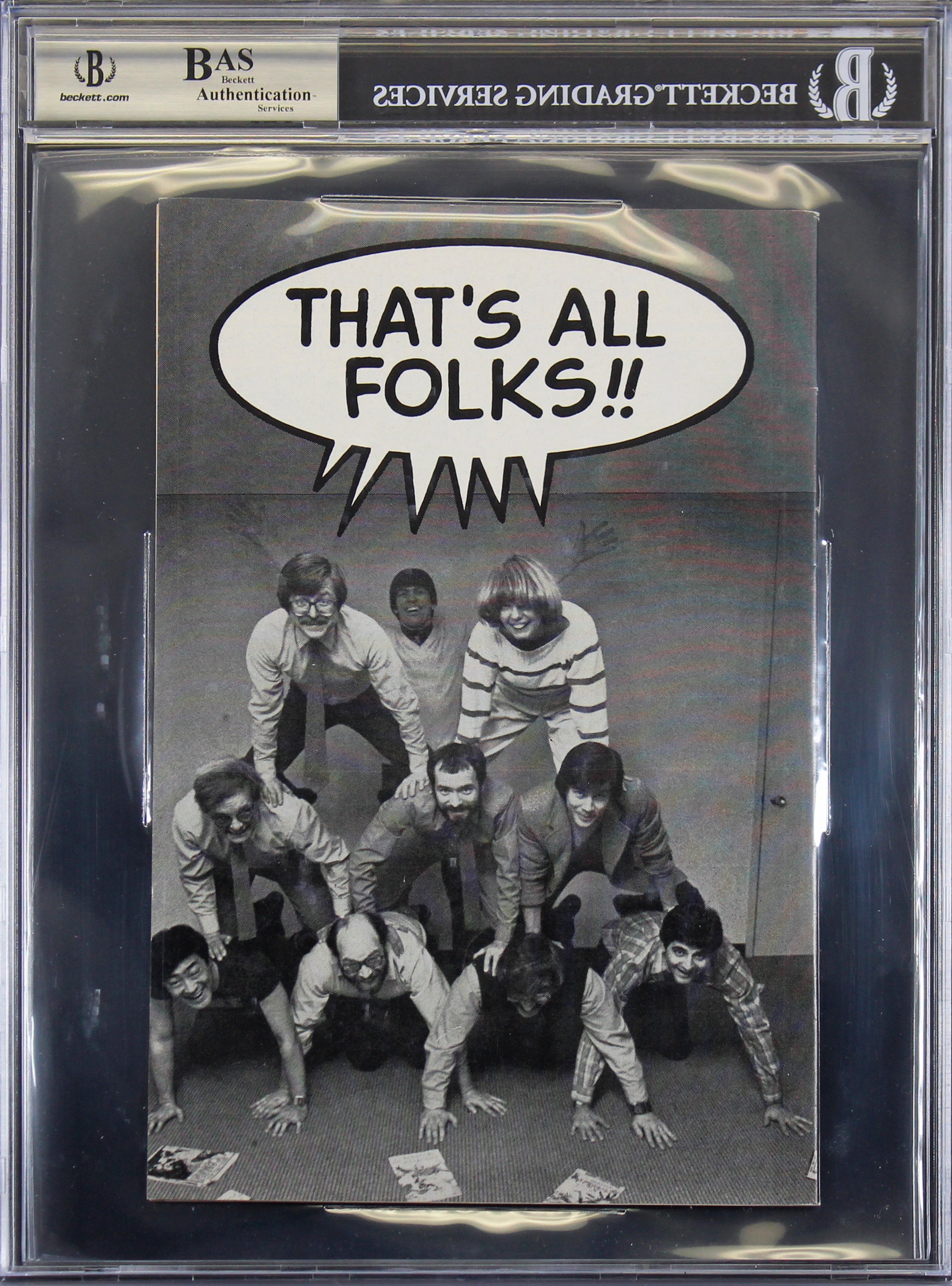 (4) Stan Lee, Claremont, Byrne, Shooter Signed The Marvel Fumetti Comic BAS Slab