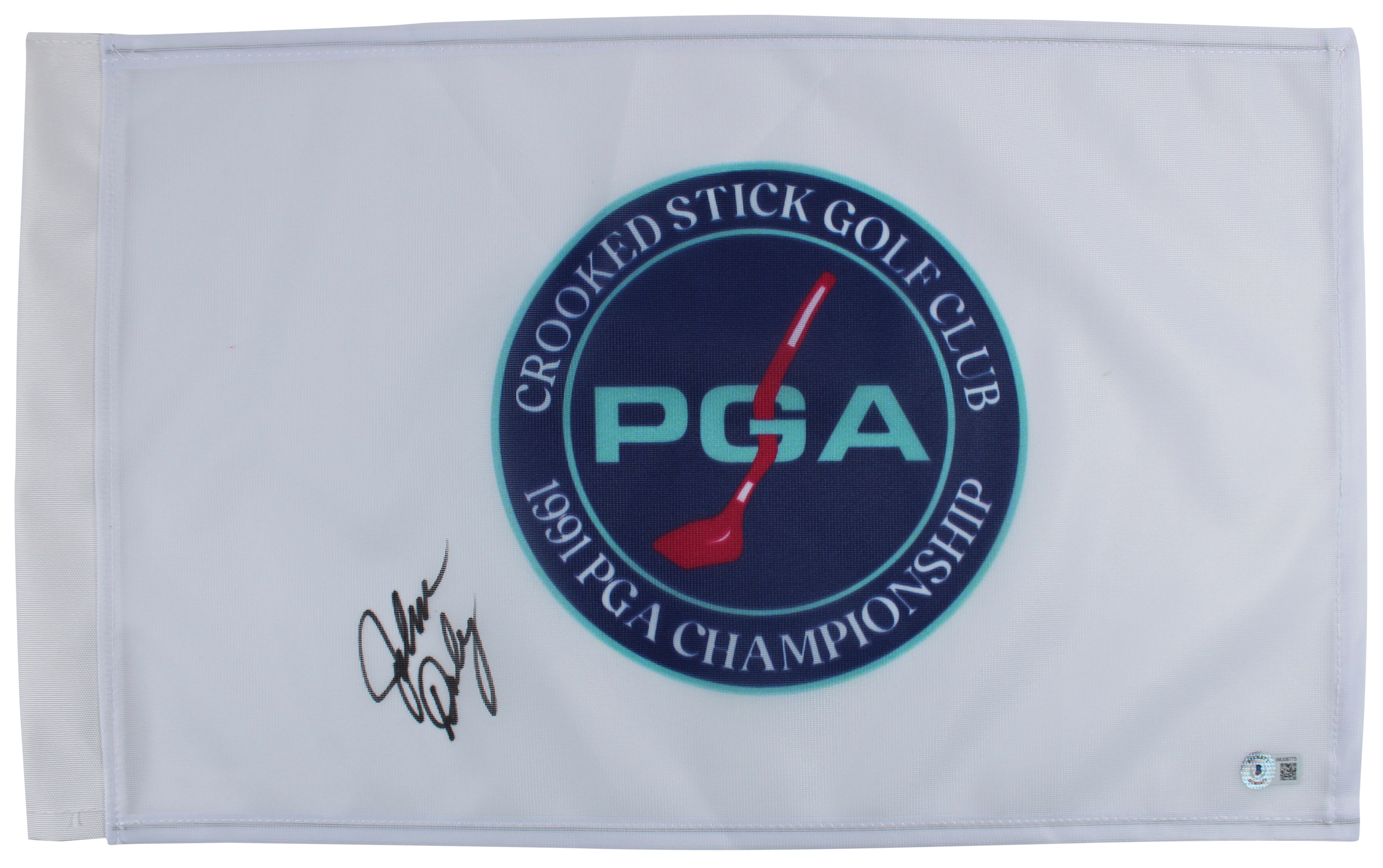 ** HOLIDAY DOORBUSTER ** John Daly Authentic Signed PGA Championship Pin Flag Autographed BAS