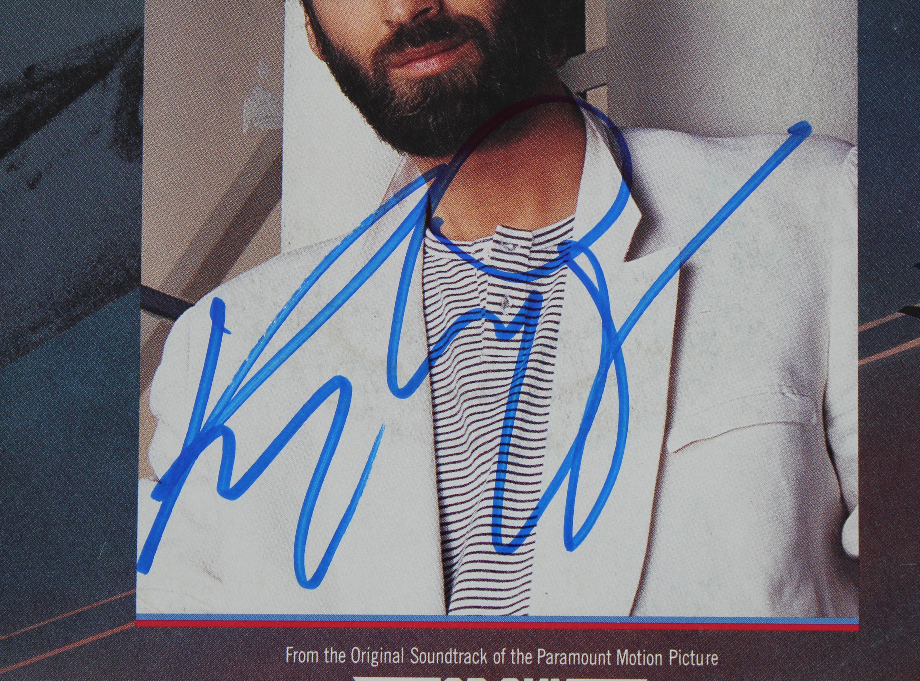 Kenny Loggins Authentic Signed Danger Zone 45 RPM Album Cover BAS #BG79119
