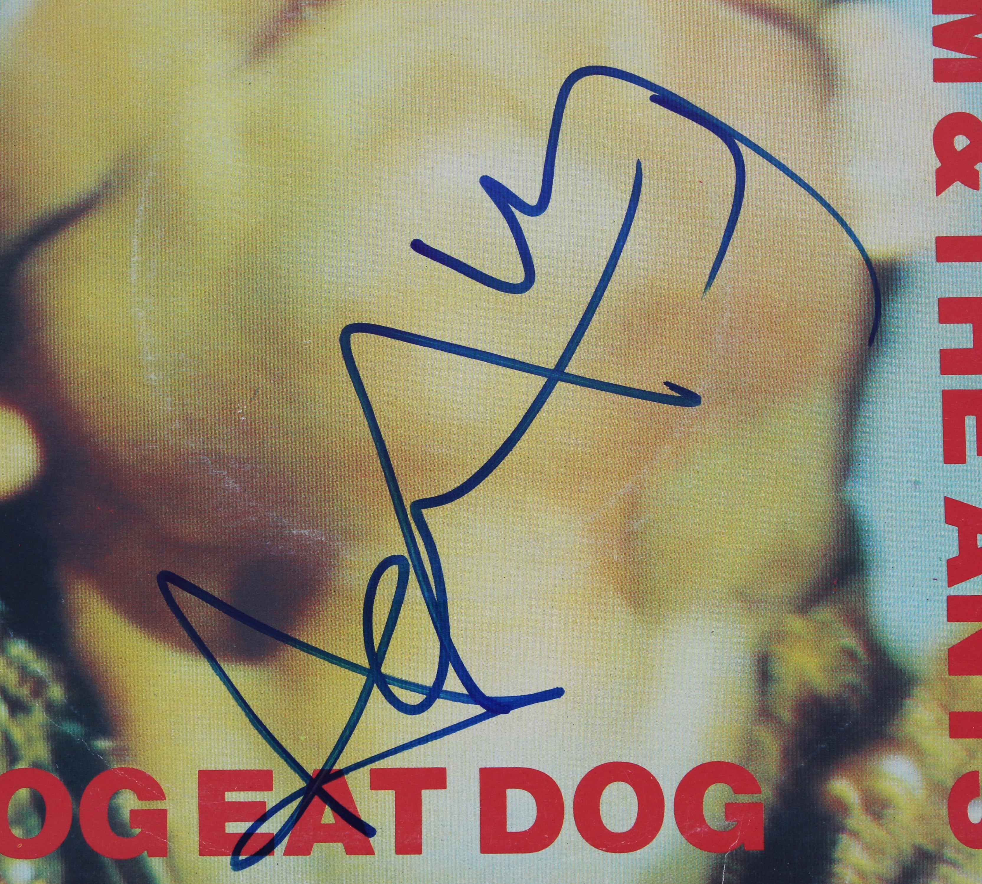 Adam Ant Authentic Signed Dog Eat Dog 45 RPM Album Cover BAS #BG79118