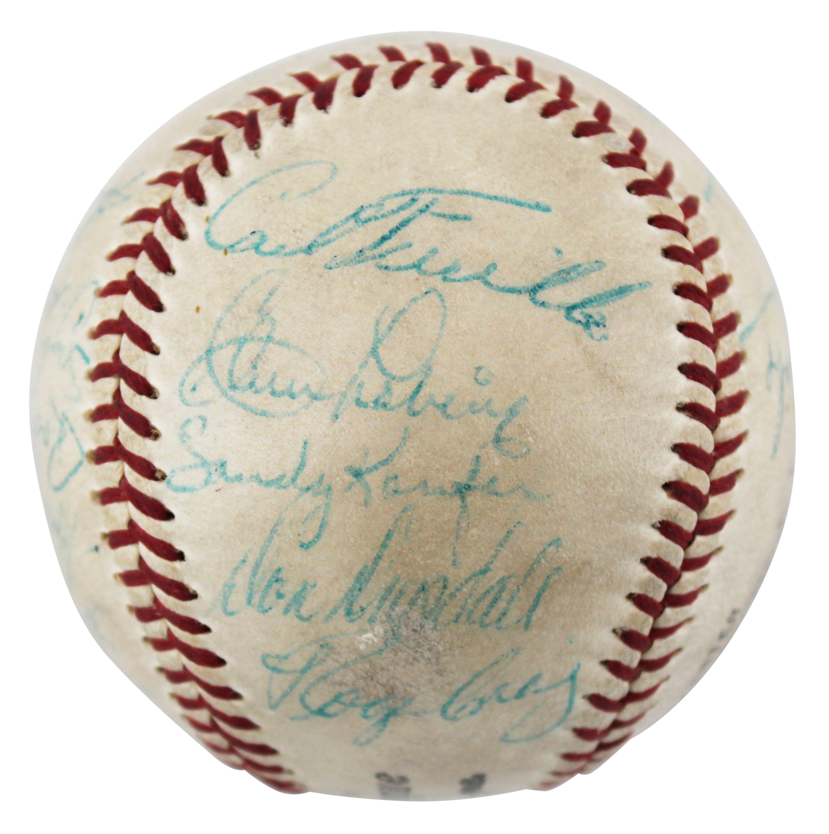 1956 Dodgers (22) Koufax, Robinson, Campanella Signed Onl Baseball BAS #AC33487