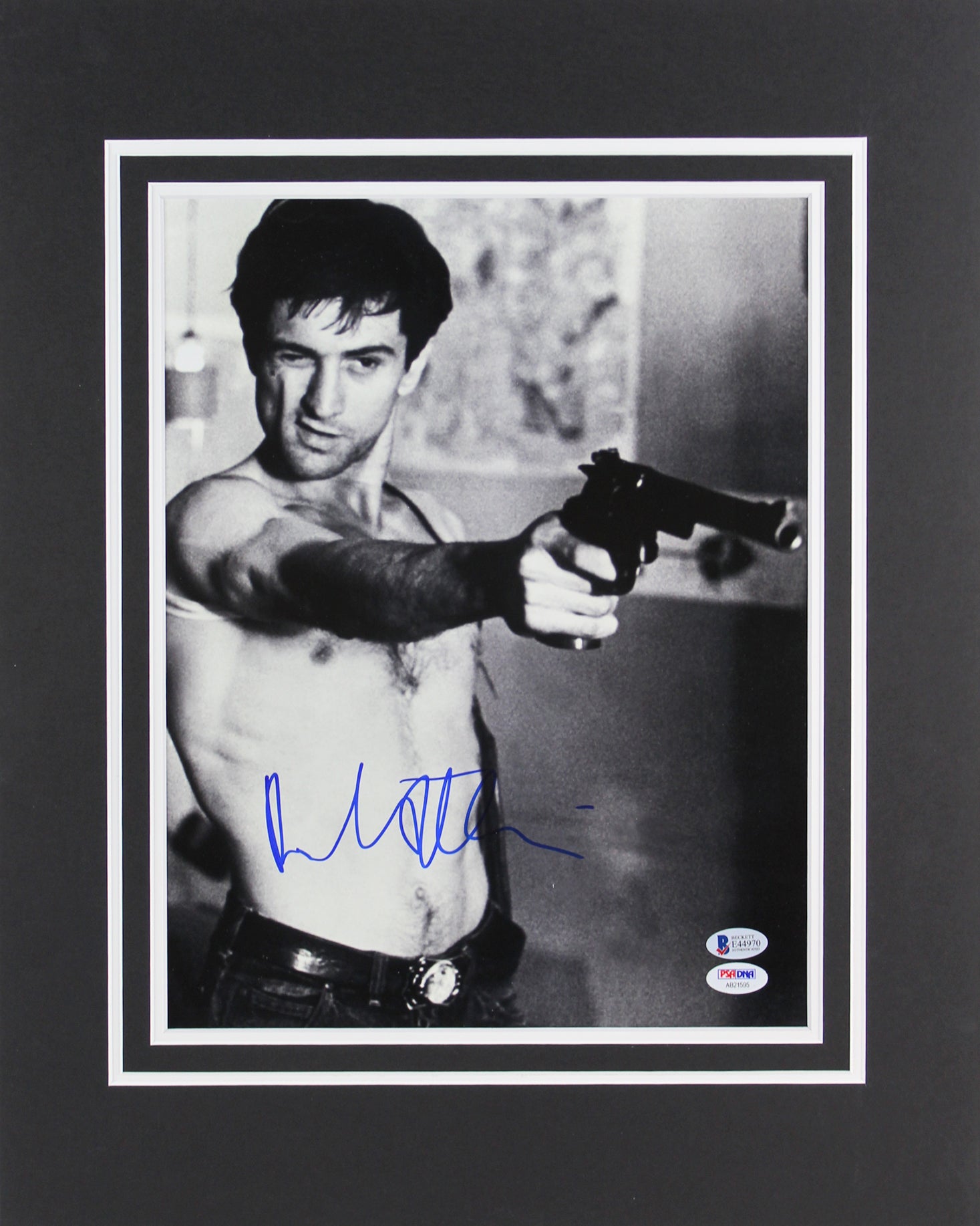 Robert DeNiro Taxi Driver Authentic Signed 11x14 Matted Photo BAS #E44970