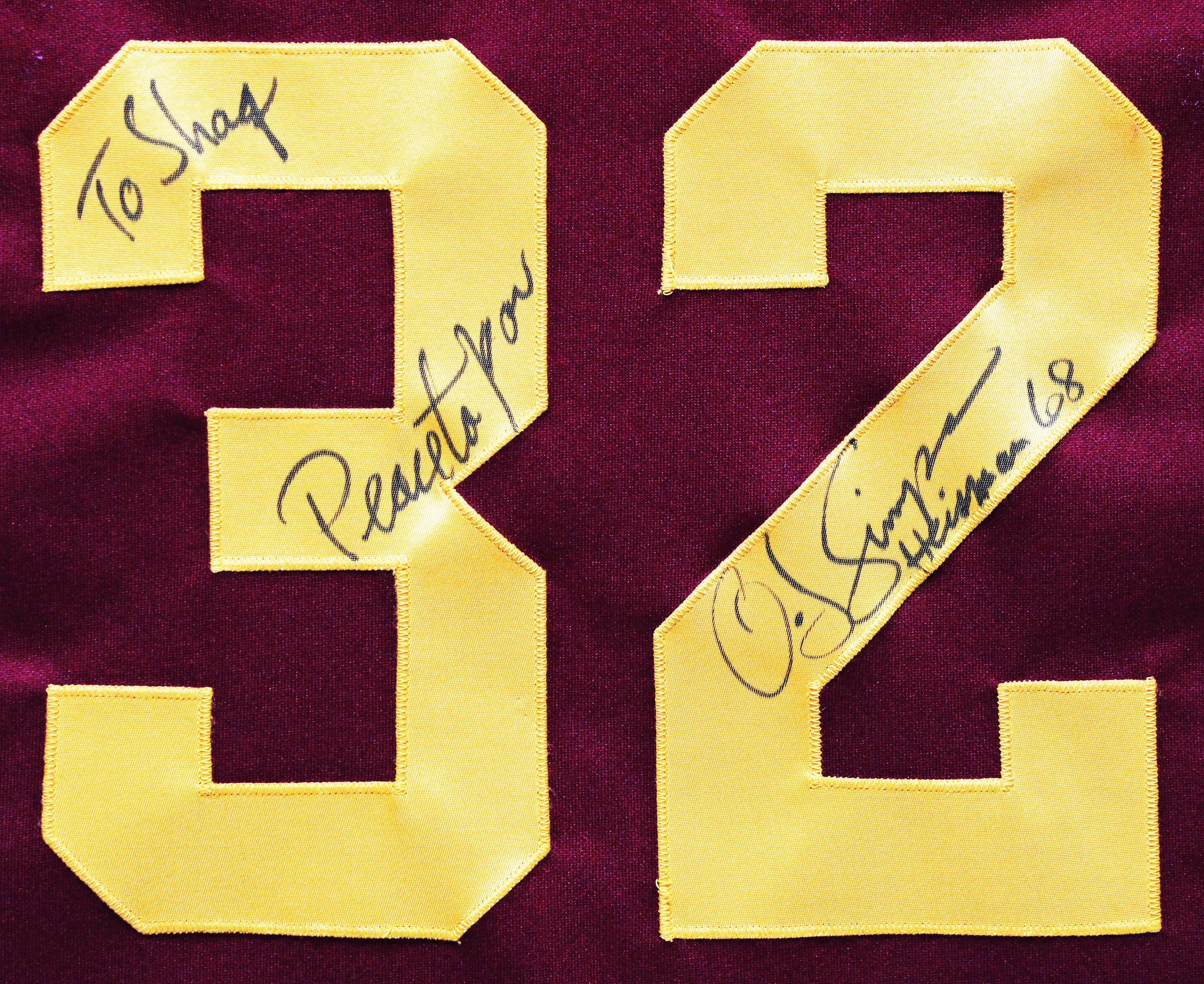 USC O.J. Simpson Signed Game Issued Maroon Mr. Goodman & Sons Jersey BAS