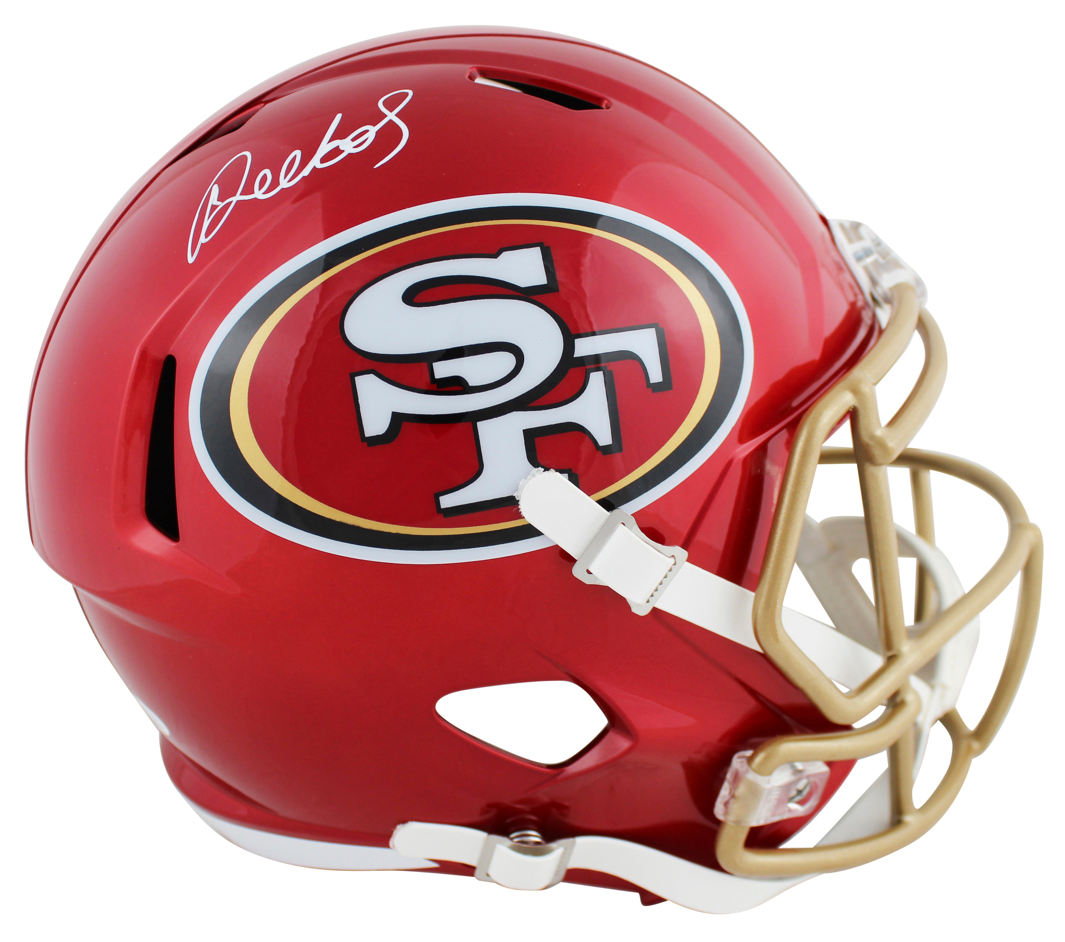 49ers Deebo Samuel Authentic Signed Flash Full Size Speed Rep Helmet JSA Witness