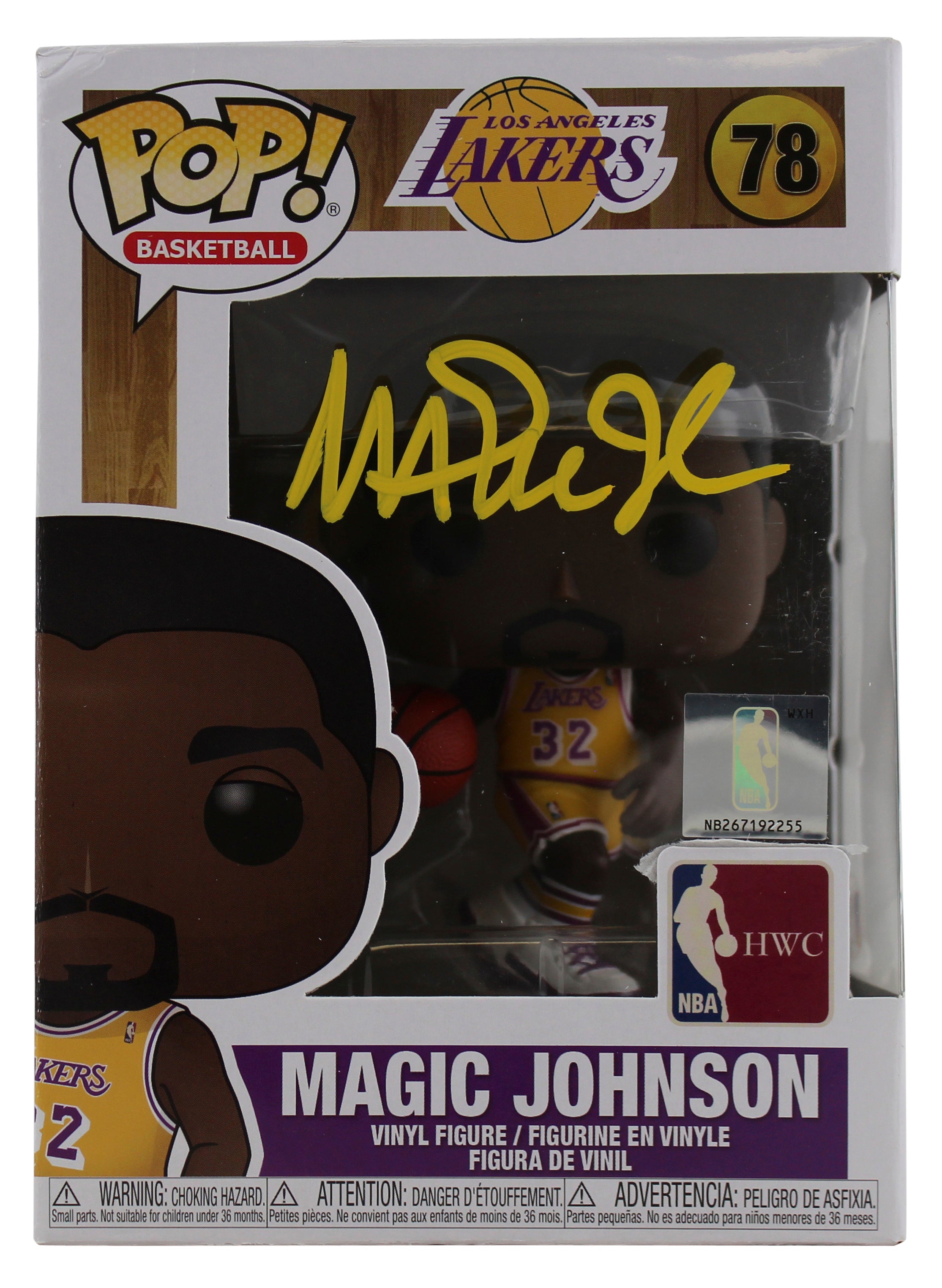 Lakers Magic Johnson Authentic Signed #78 Funko Pop Vinyl Figure BAS #MJ09829