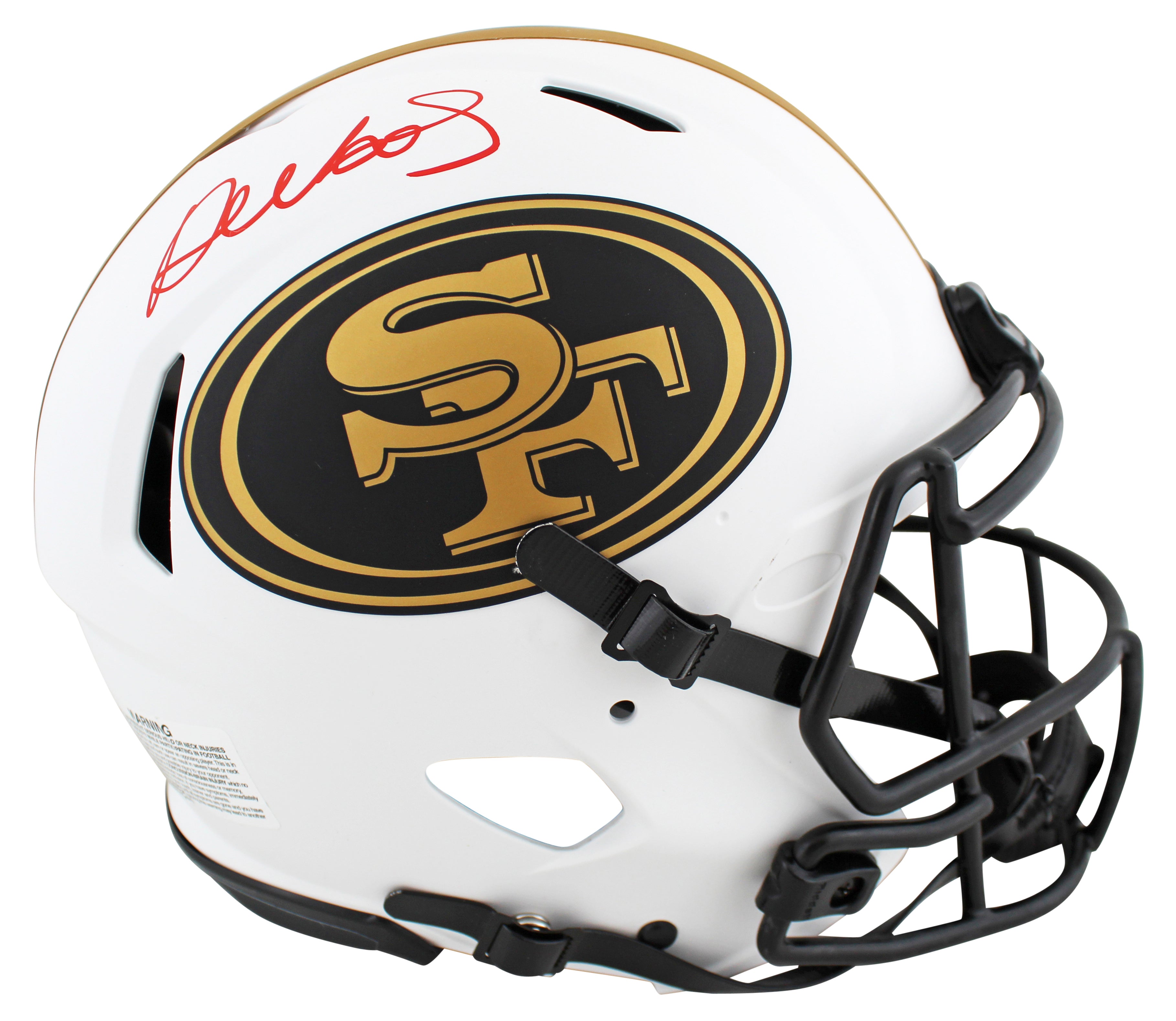 49ers Deebo Samuel Authentic Signed Lunar Full Size Speed Proline Helmet JSA