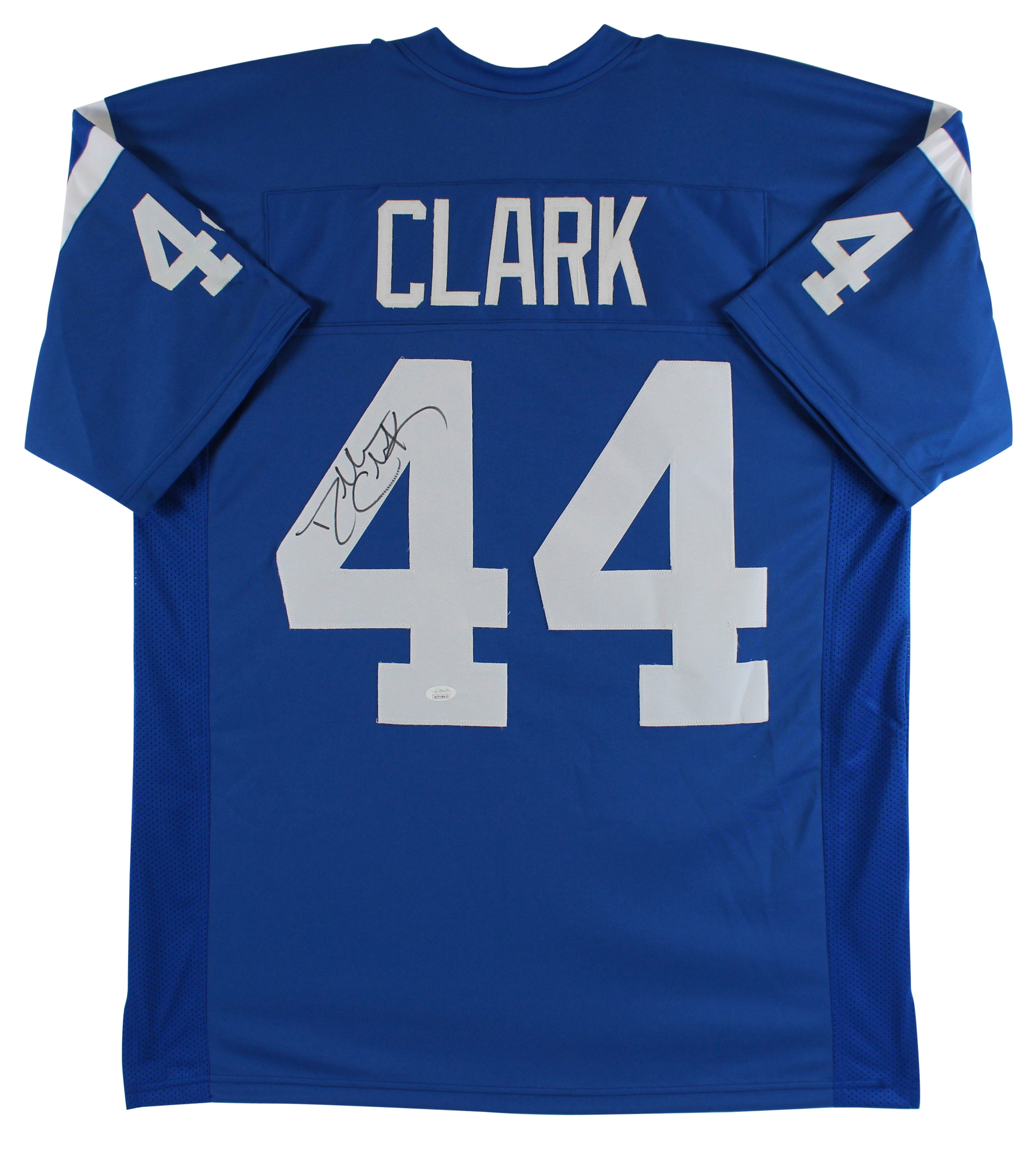 Dallas Clark Authentic Signed Blue Pro Style Jersey Autographed JSA Witness