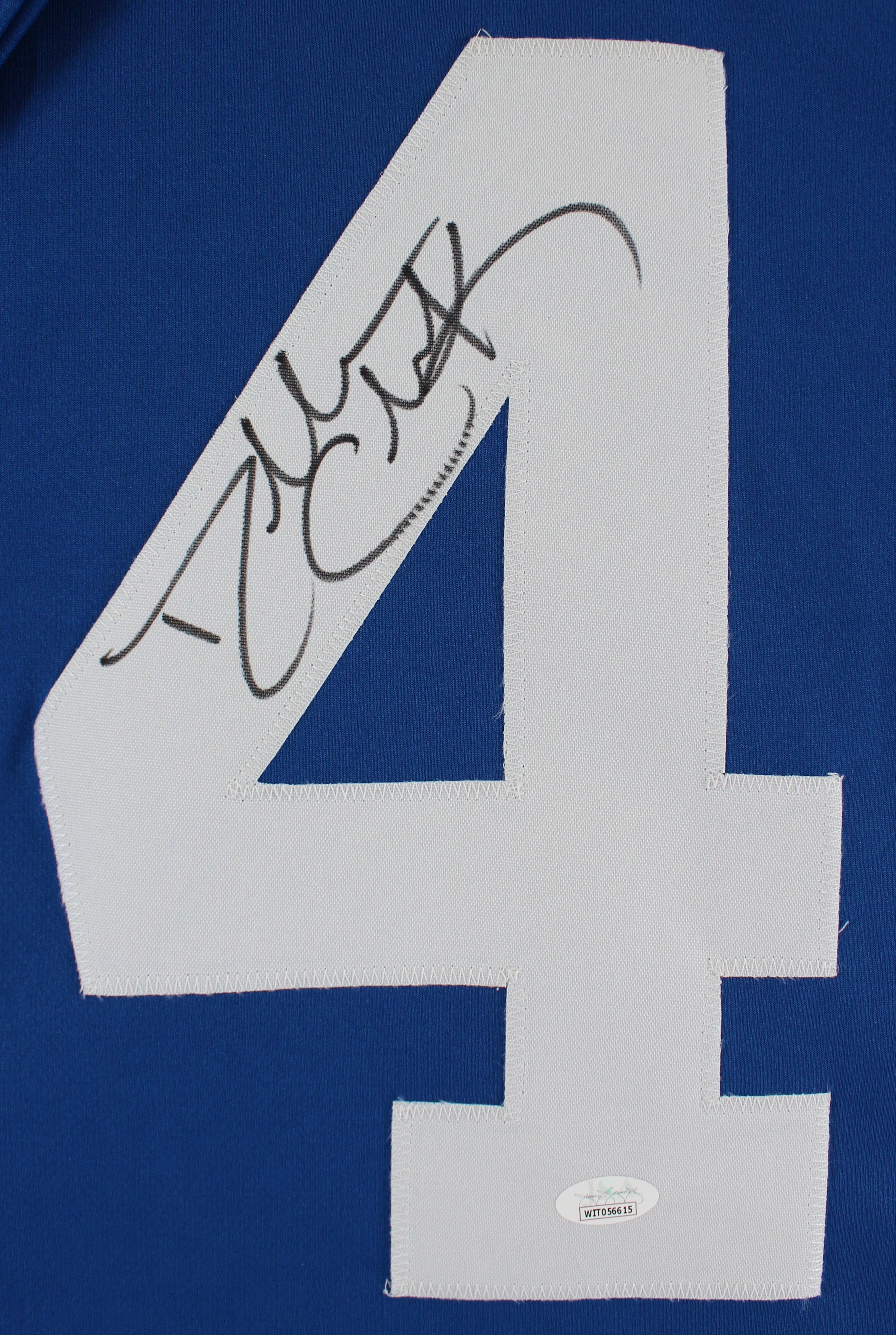 Dallas Clark Authentic Signed Blue Pro Style Jersey Autographed JSA Witness