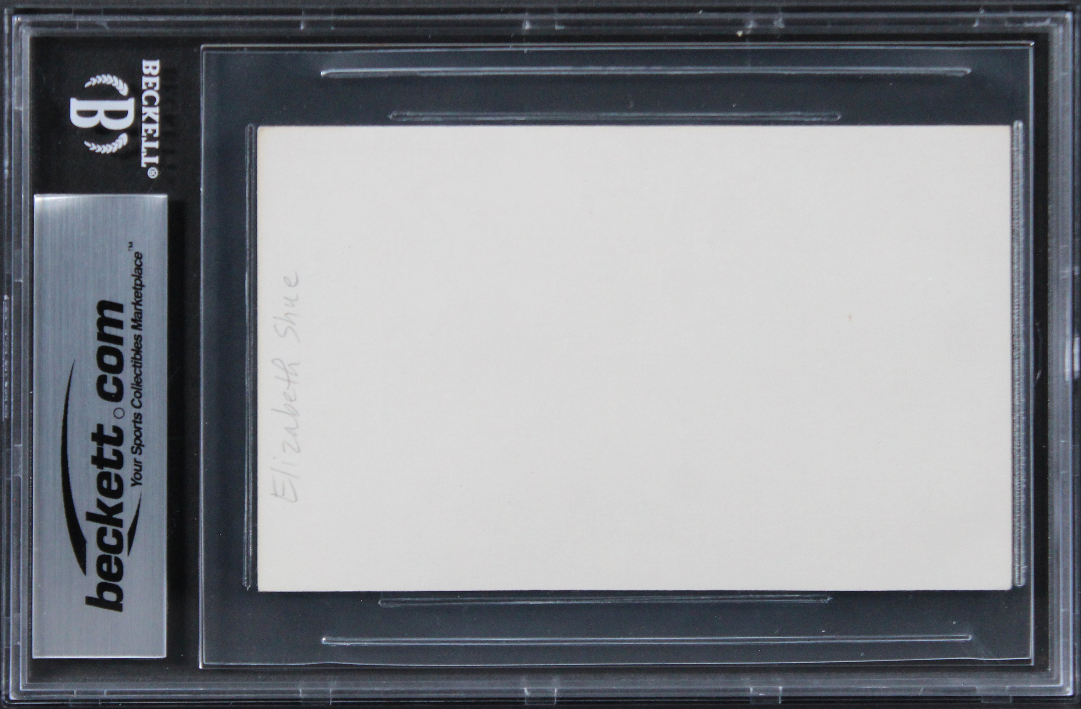 Elisabeth Shue The Karate Kid Authentic Signed 3x5 Index Card BAS Slabbed 2