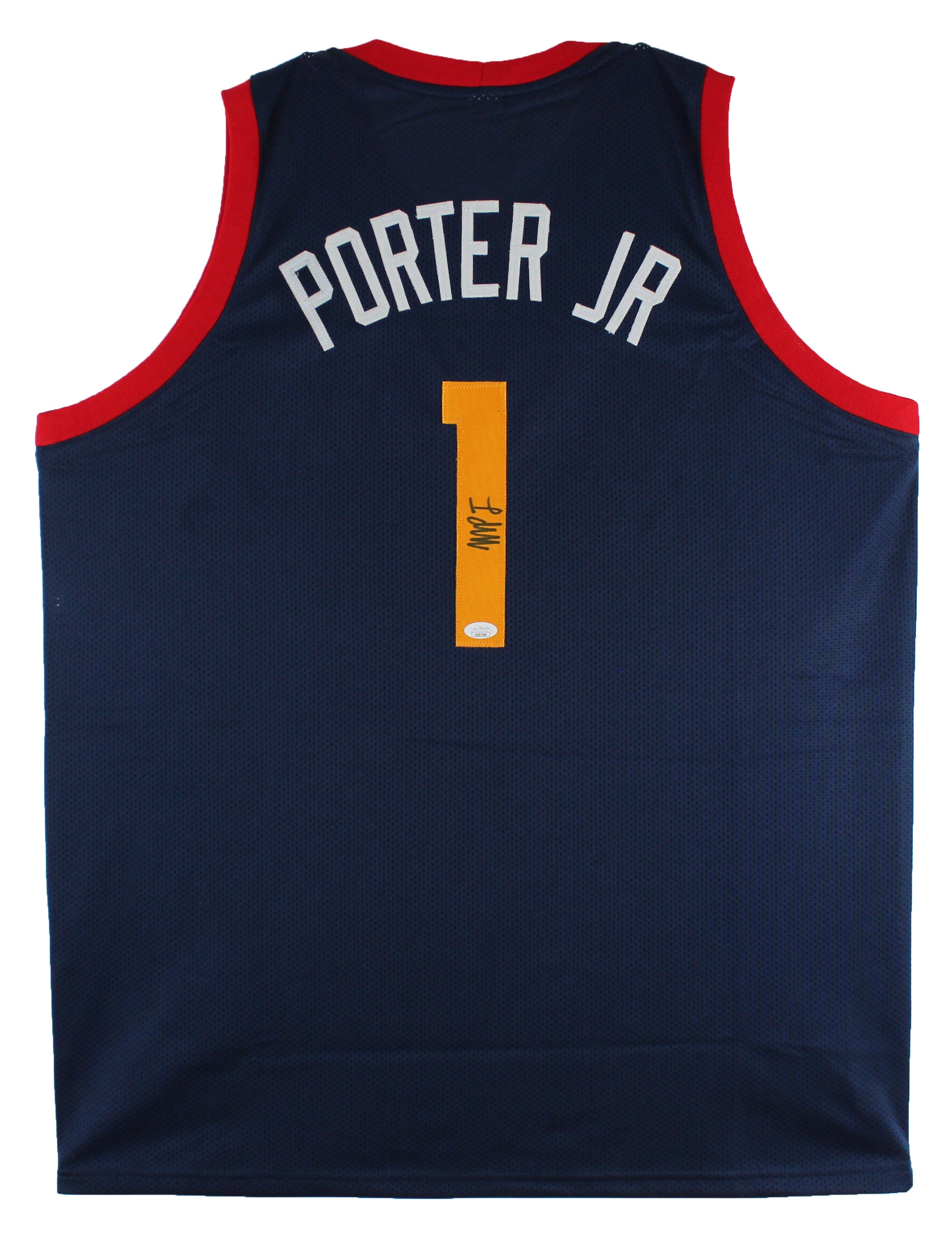 Michael Porter Jr. Authentic Signed Navy Blue Pro Style Jersey Autographed JSA