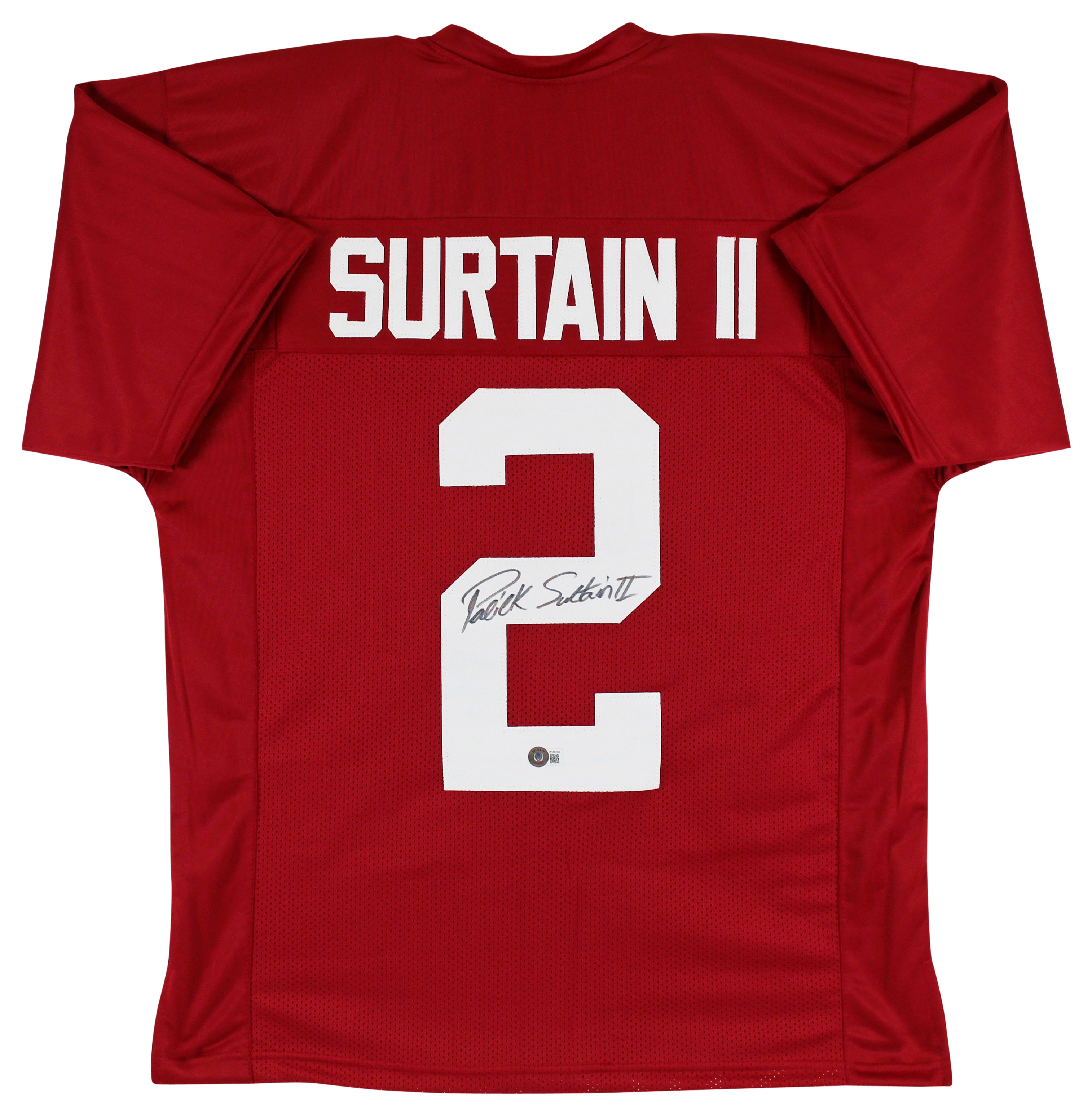 Alabama Patrick Surtain II Authentic Signed Maroon Pro Style Jersey BAS Witness