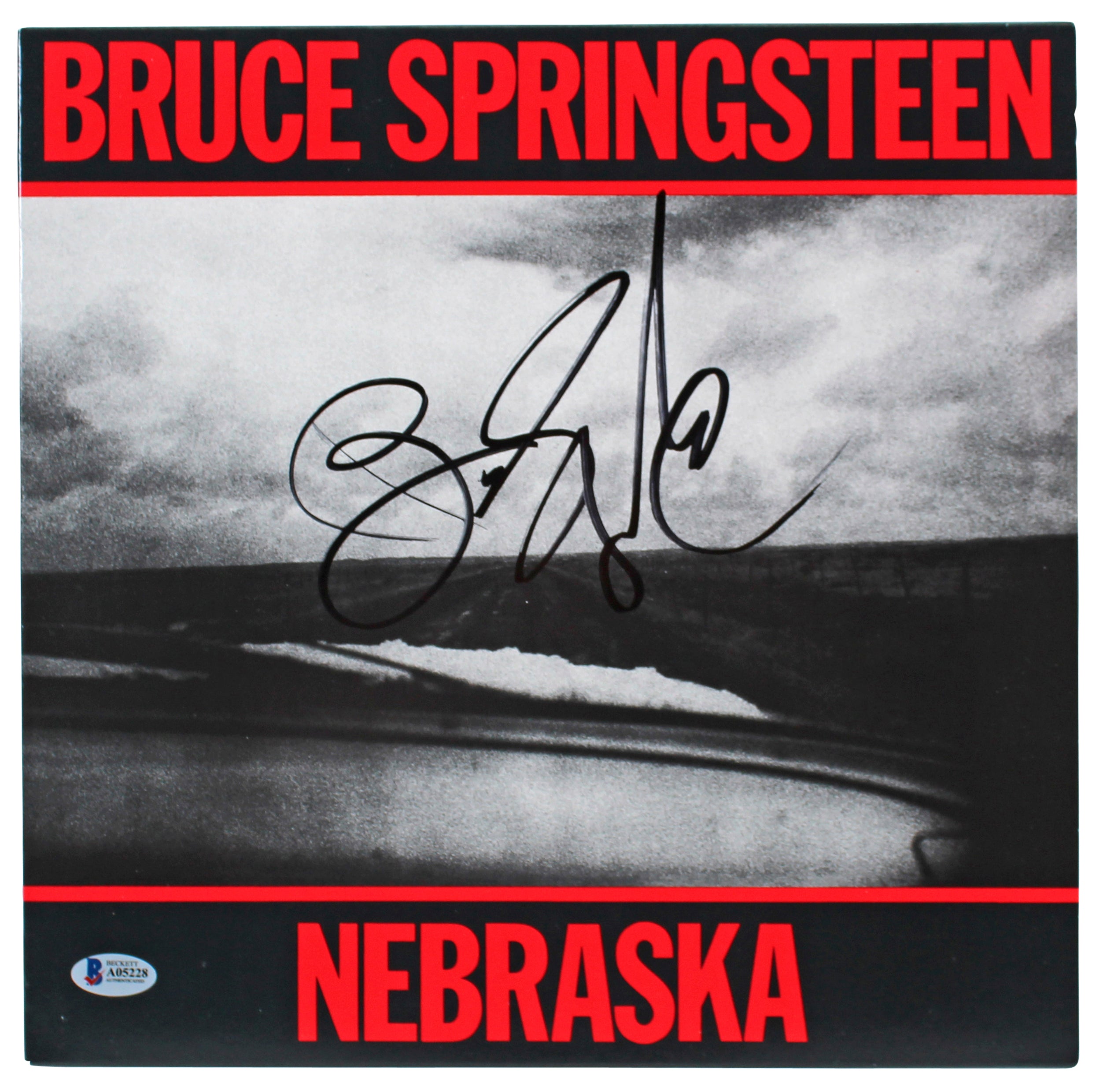 Bruce Springsteen Authentic Signed Nebraska Album Cover W/ Vinyl BAS #A05228