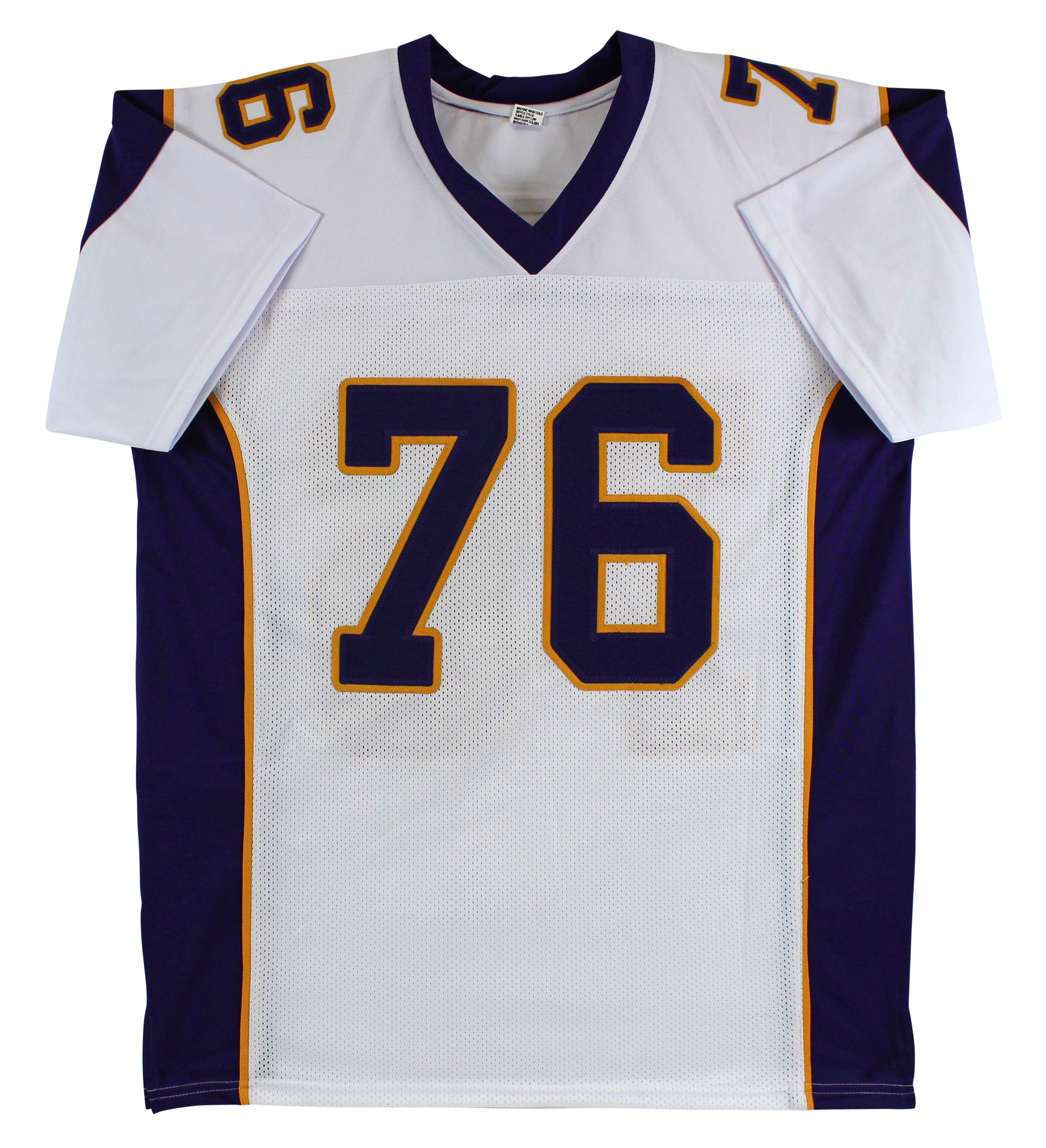 Steve Hutchinson "HOF 20" Authentic Signed White Pro Style Jersey BAS Witnessed